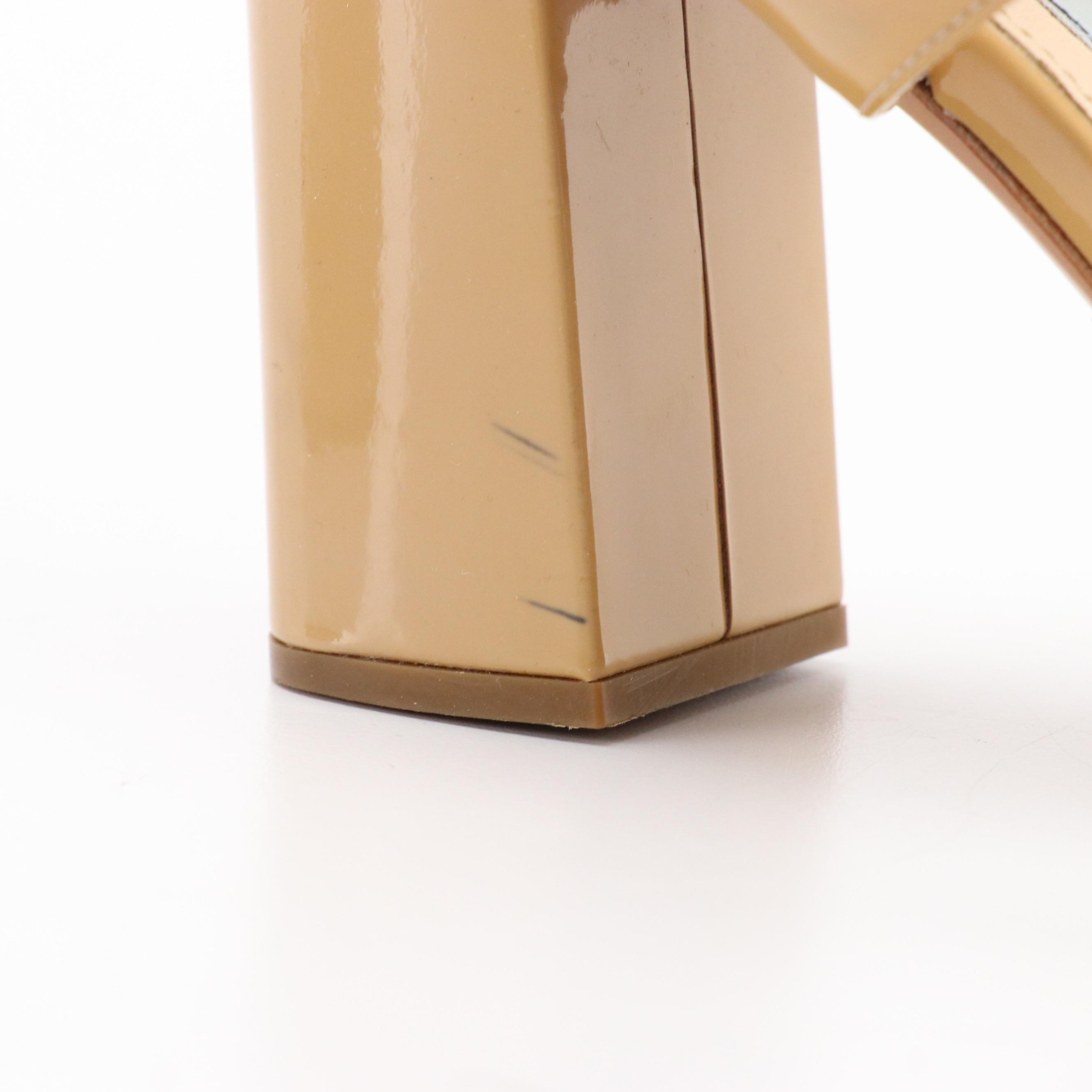 Prada Patent Leather Sandals