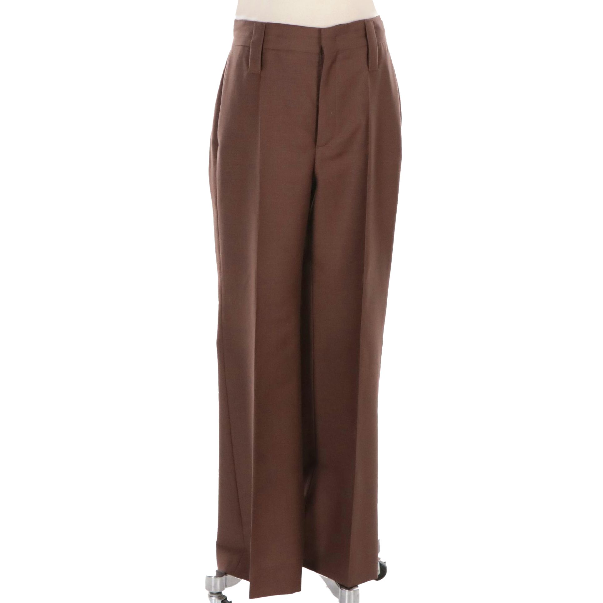 Prada Brown Wool/Mohair Dress Pants