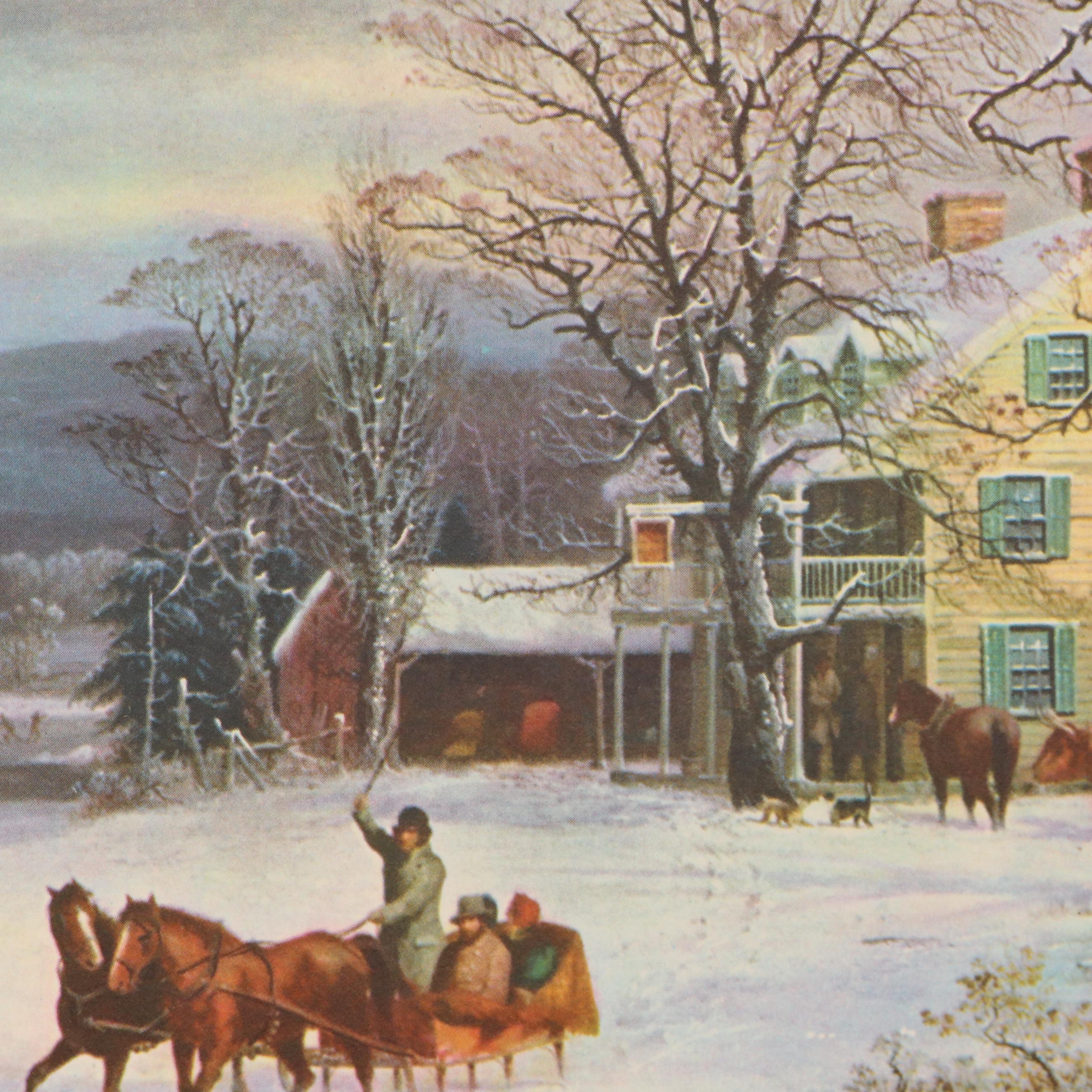Loose Leaf 1969 "The Travelers Currier & Ives Calendar"