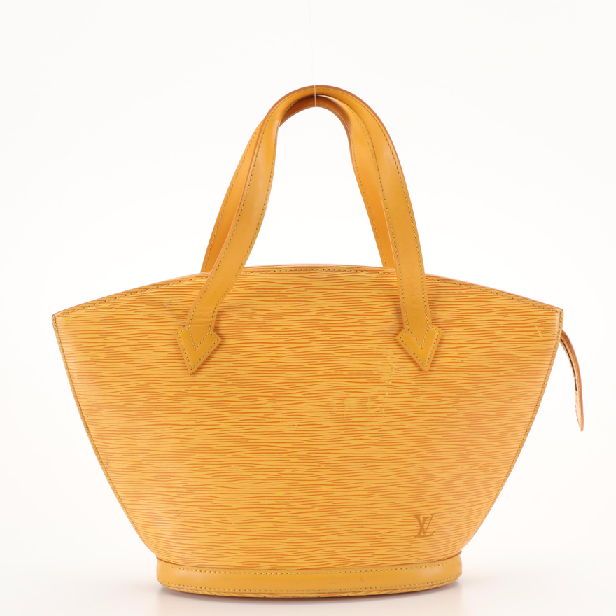 Louis Vuitton Saint Jacques PM Yellow Epi Leathe Handbag