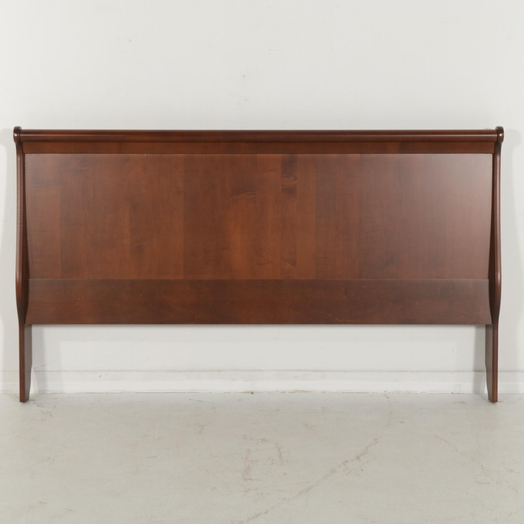 HPL Shermag Louis Philippe Style Cherry-Stained King Size Sleigh Bed