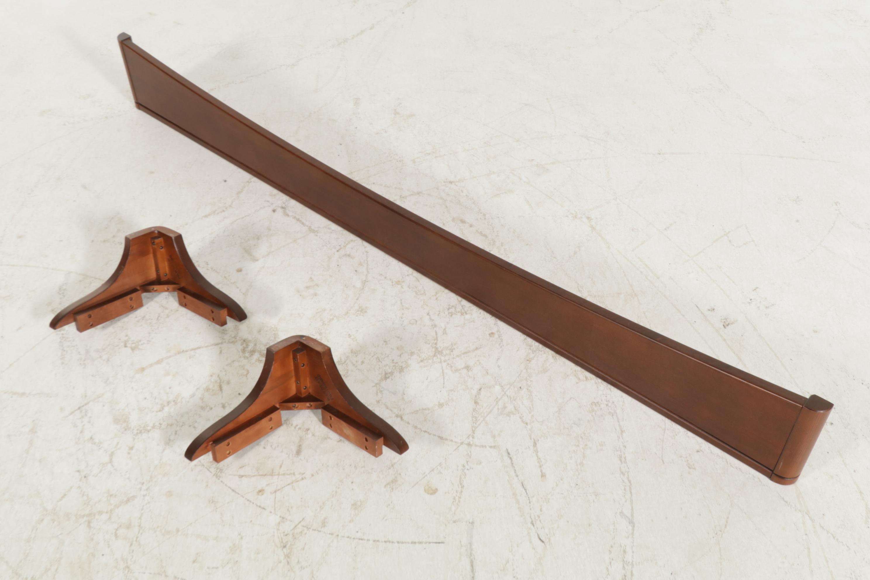 HPL Shermag Louis Philippe Style Cherry-Stained King Size Sleigh Bed