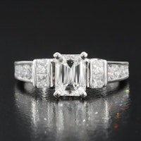 14K 1.80 CTW Diamond Ring with Online GIA Report