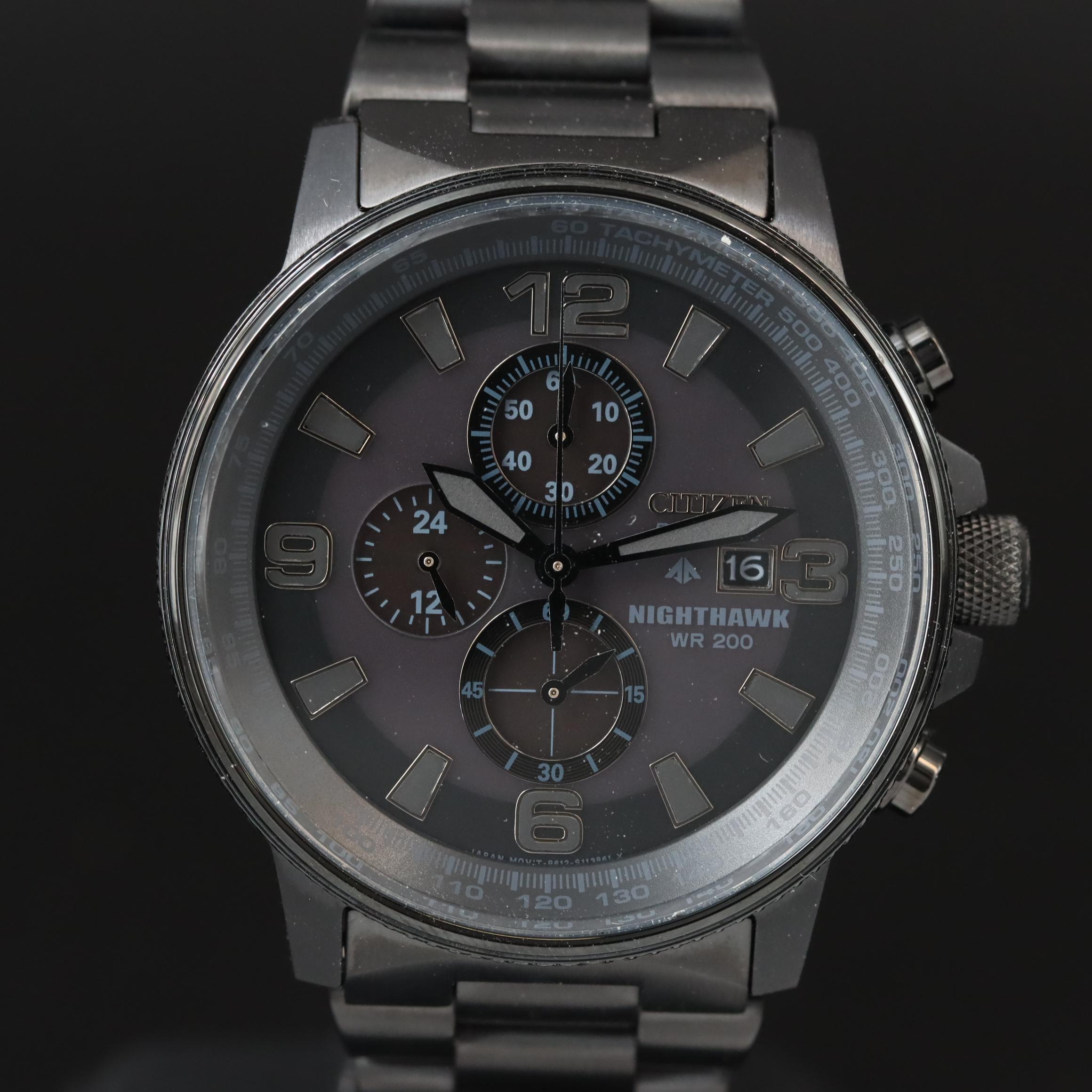 Citizen Nighthawk Eco-Drive Chronograph Watch
