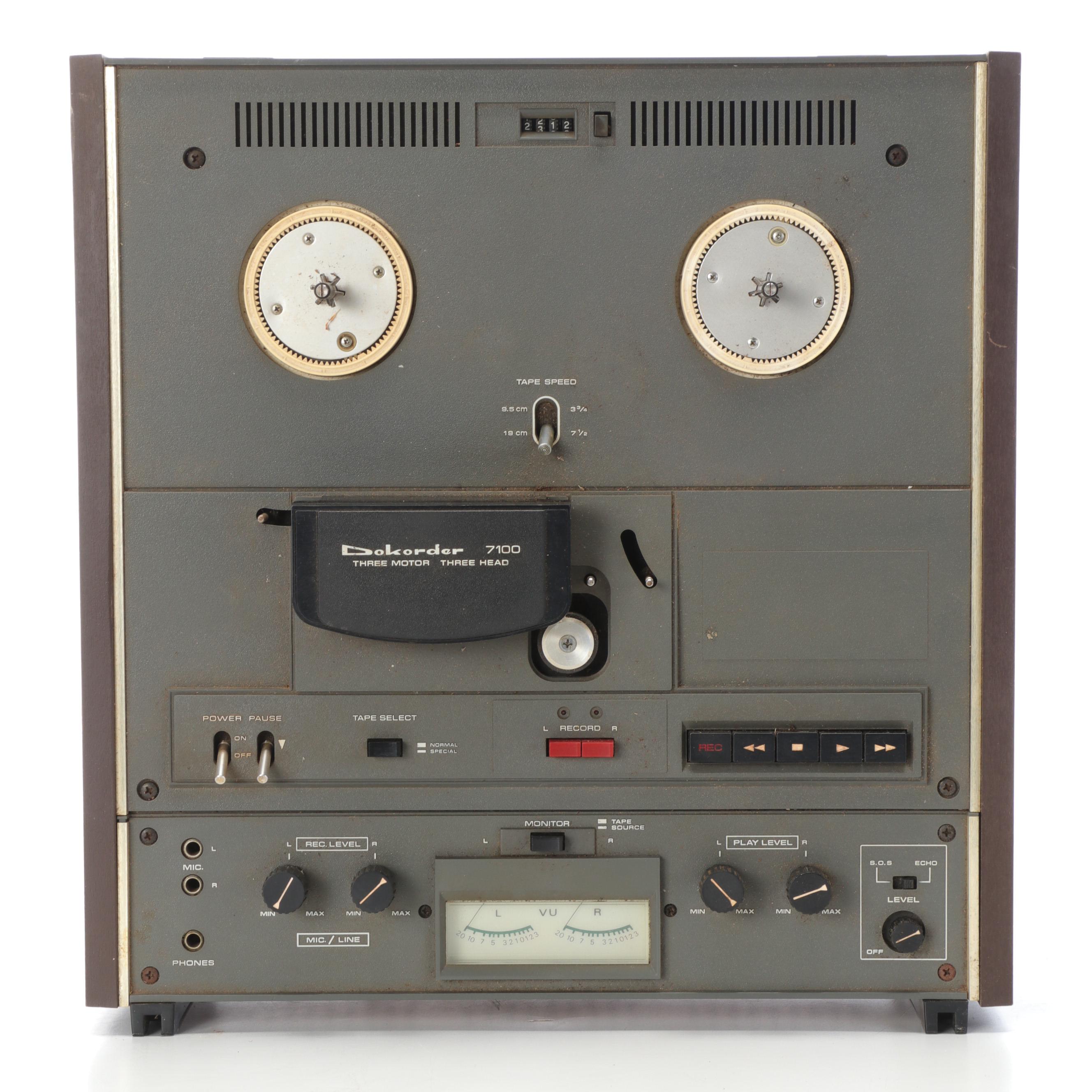 Dokorder 7100 Reel to Teel Tape Recorder and Tapes