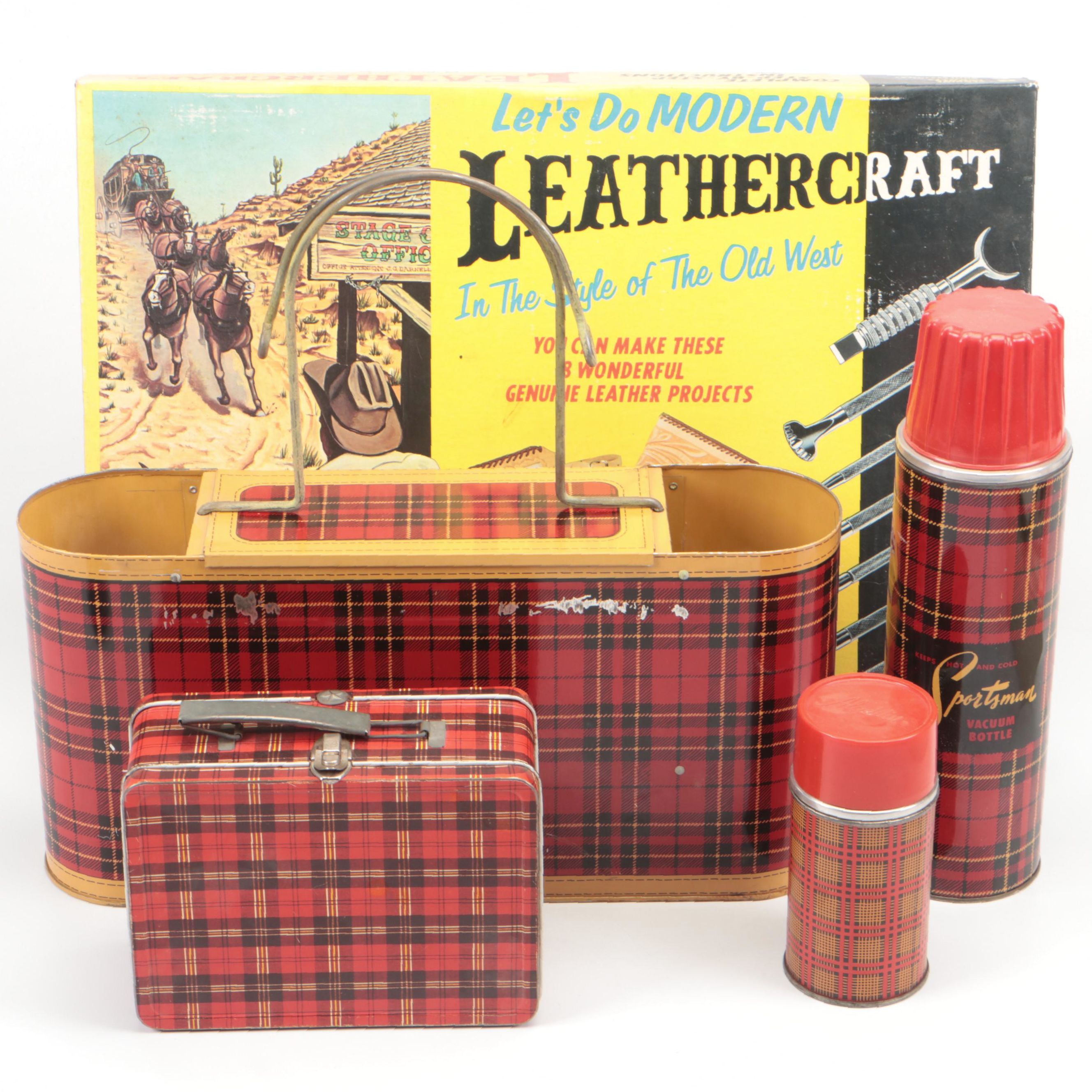 Tandy Leathercraft Beginner Kit with Aladdin Thermos and More