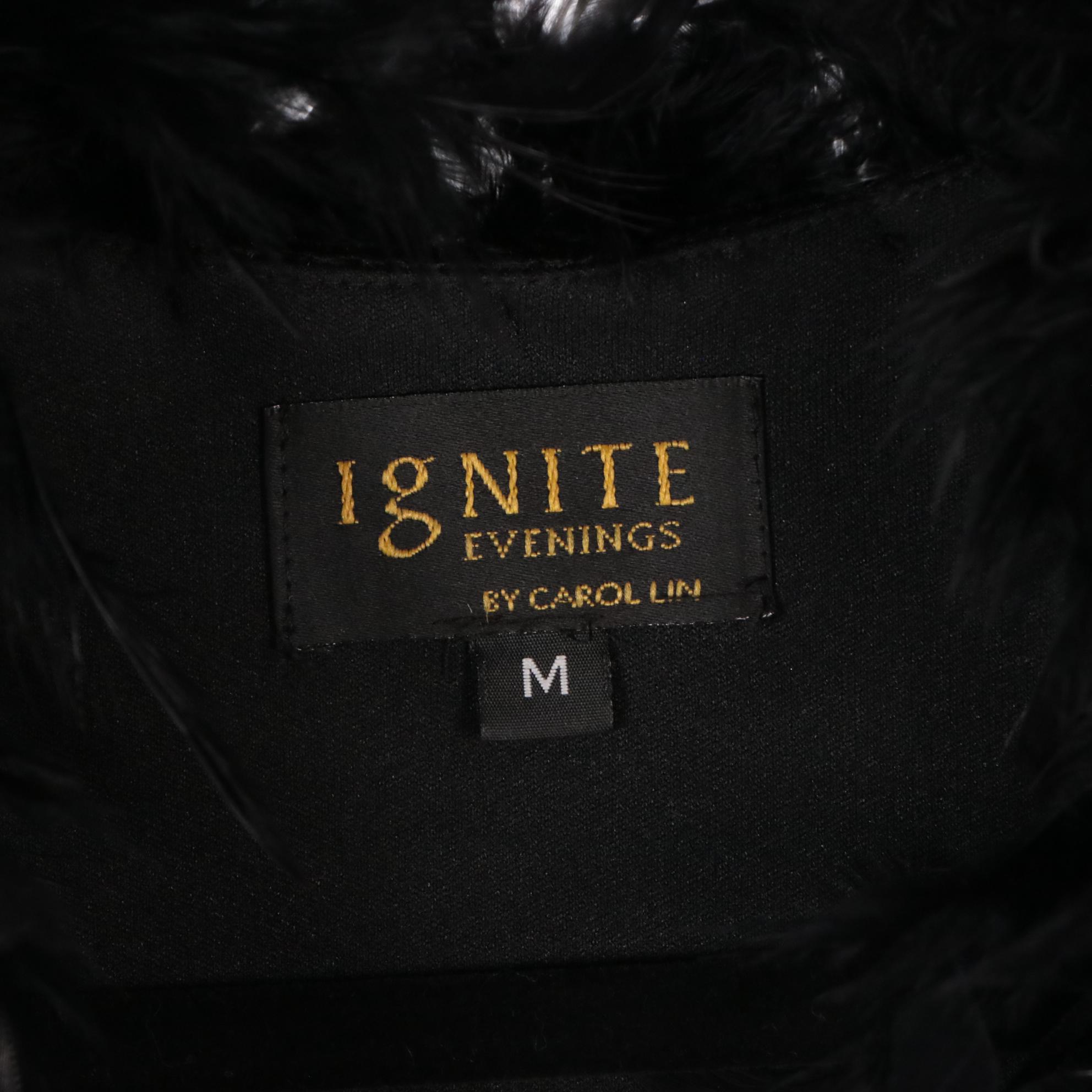 Liz Claiborne Leopard Print Skirt, Carol Lin Feathered Crop Jacket & Other Pants