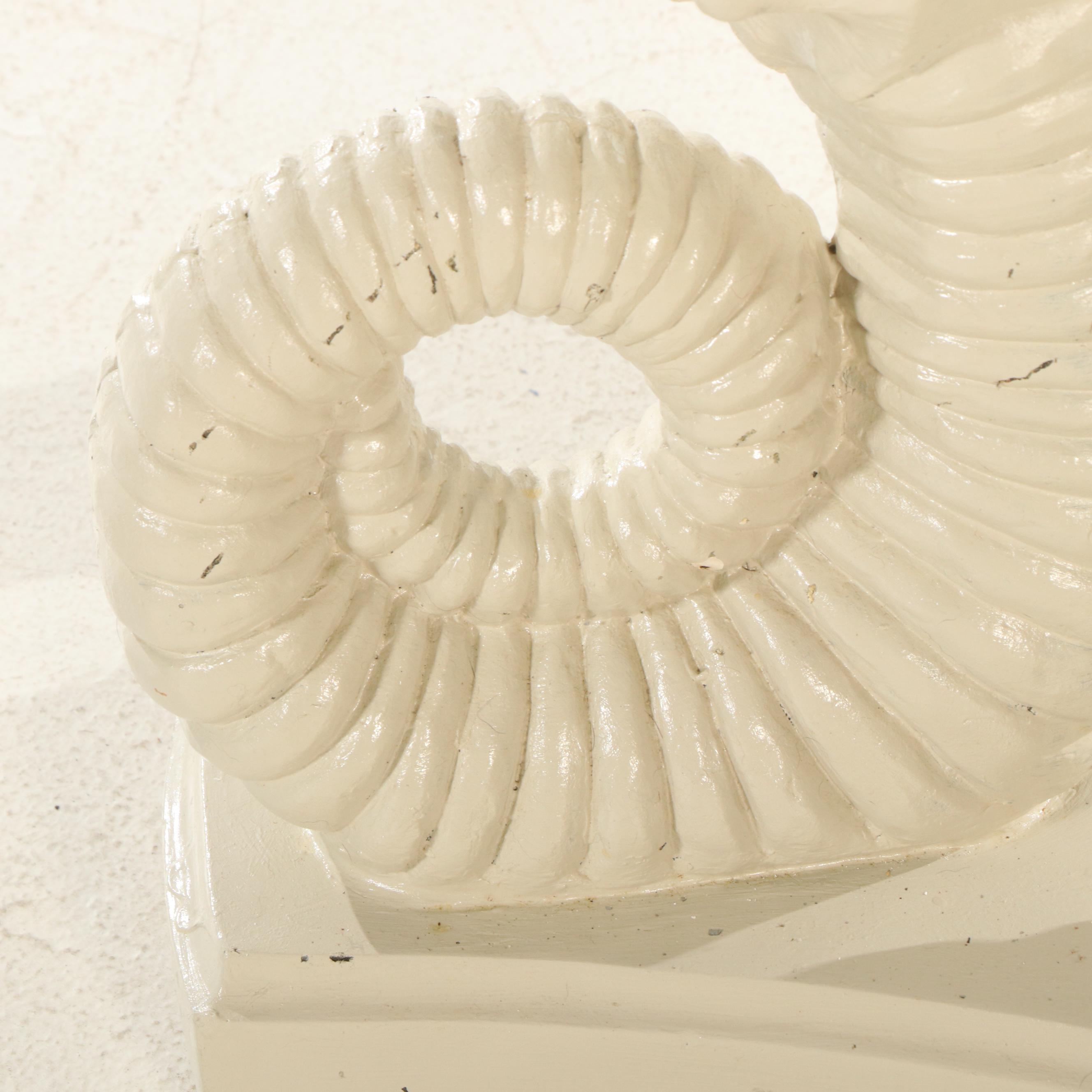 Glass Top Dining Table with Seahorse Shaped Pedestal Base