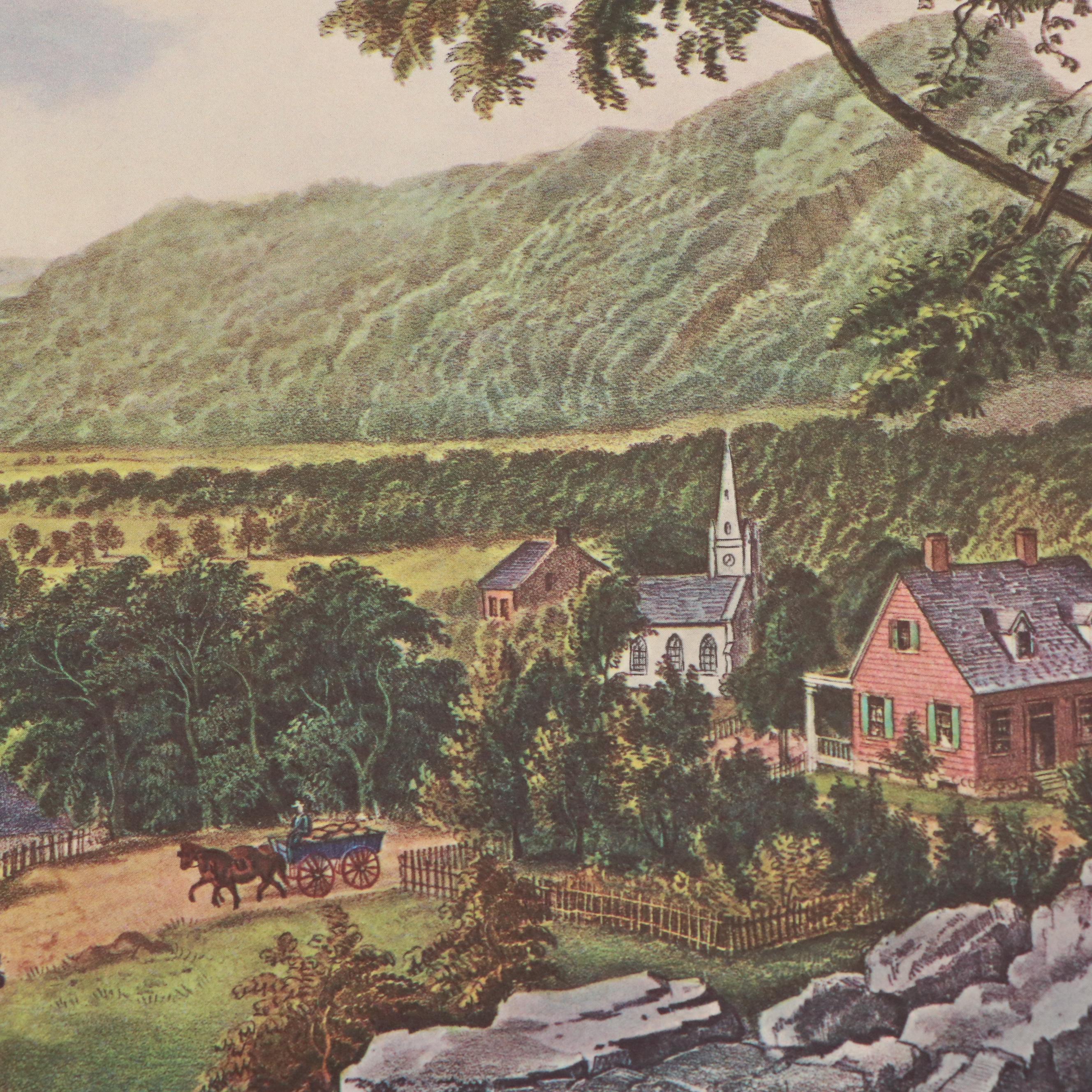 Loose Leaf 1971 "The Travelers Currier & Ives Calendar"