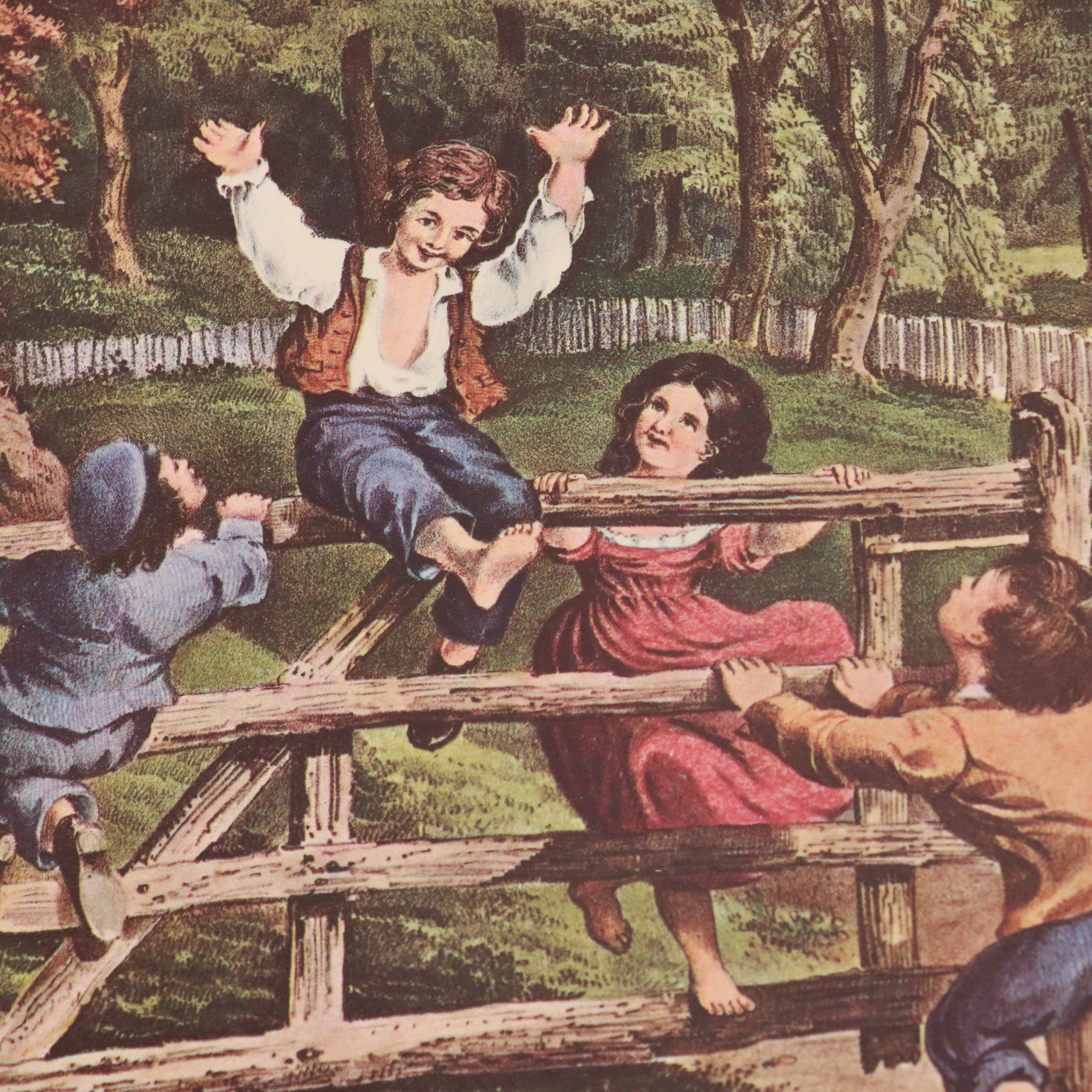 Loose Leaf 1971 "The Travelers Currier & Ives Calendar"