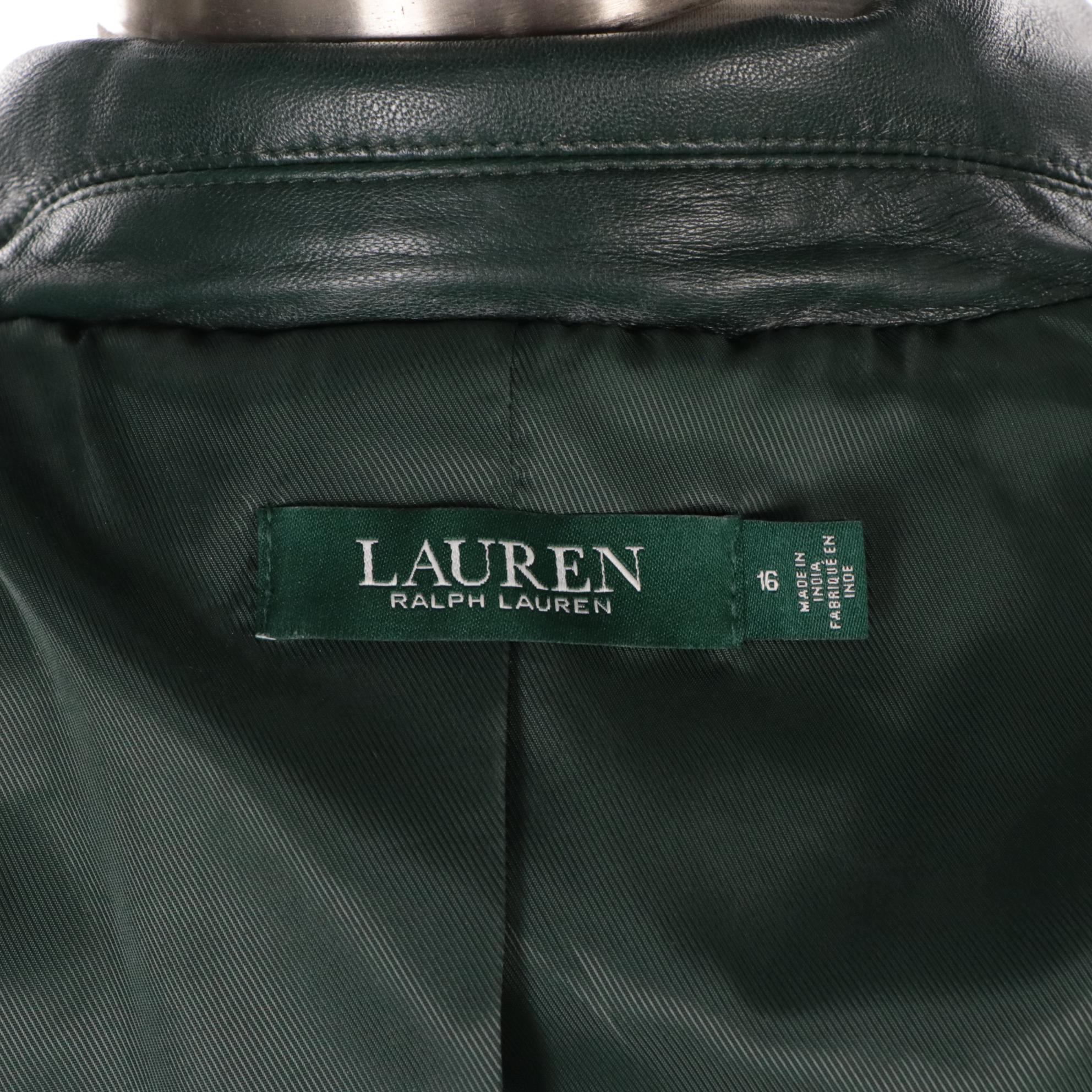 Ralph Lauren Blazer in Lambskin Leather and Anne Klein Jacket in Brown Leather