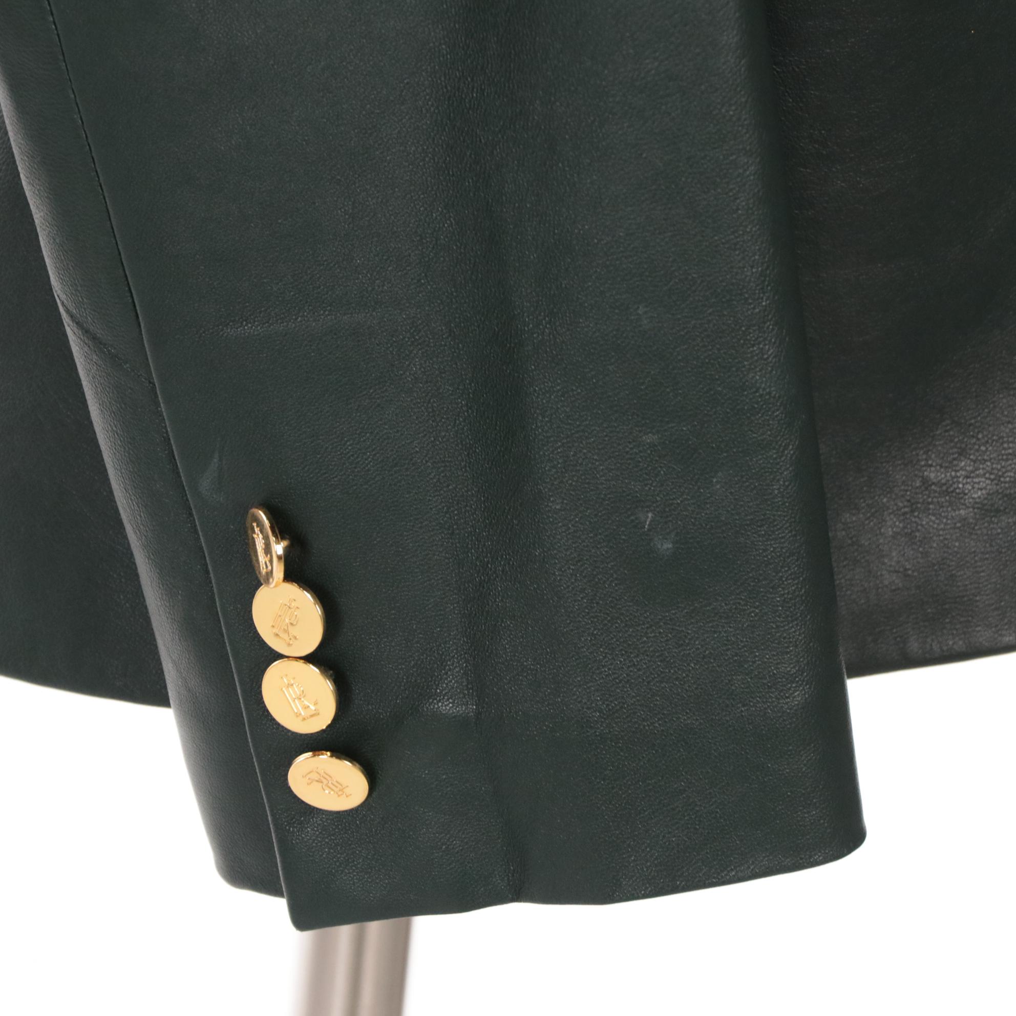 Ralph Lauren Blazer in Lambskin Leather and Anne Klein Jacket in Brown Leather