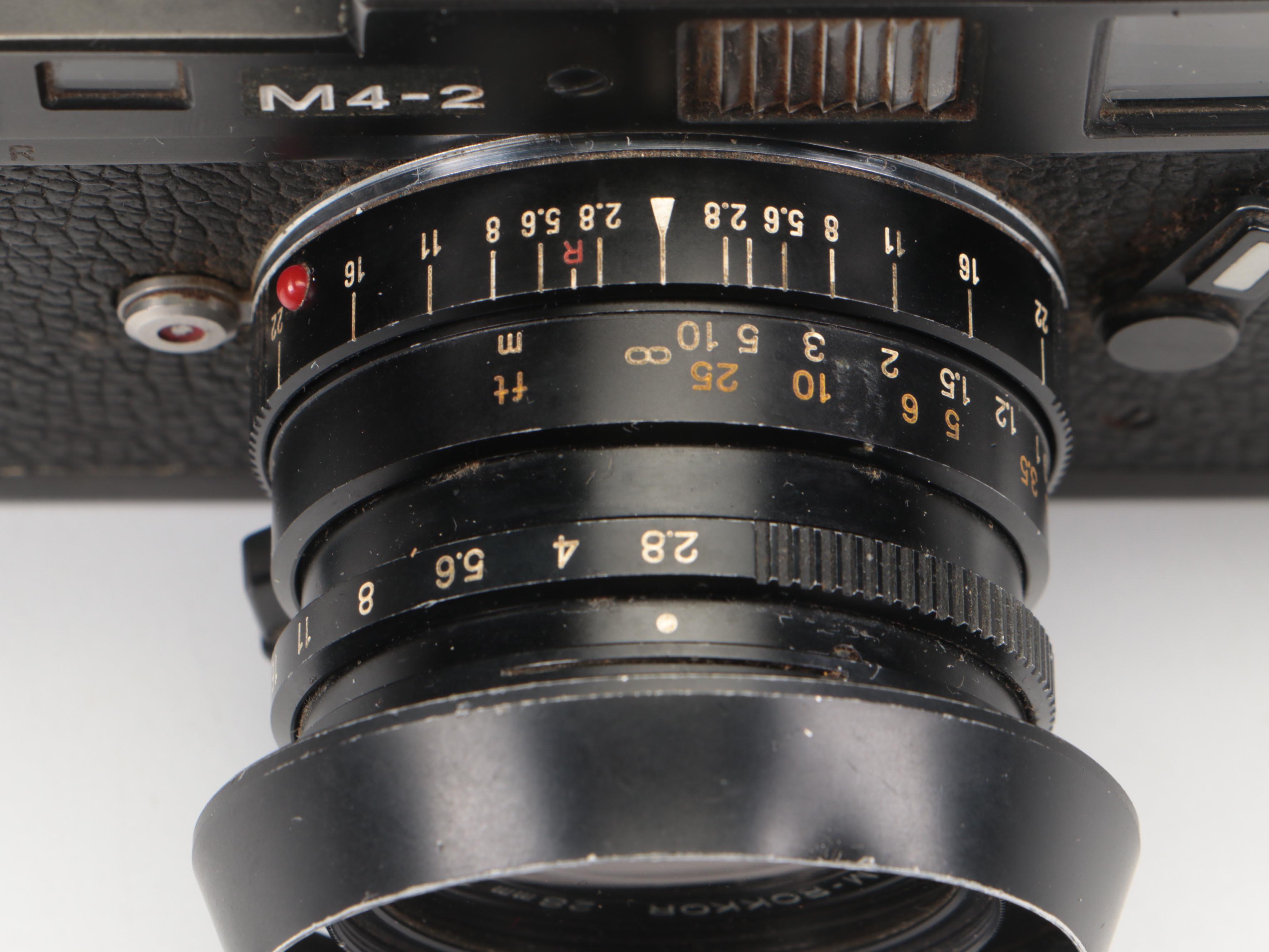 Leica M4-2 Camera with Minolta Camera Lens with More Accessories