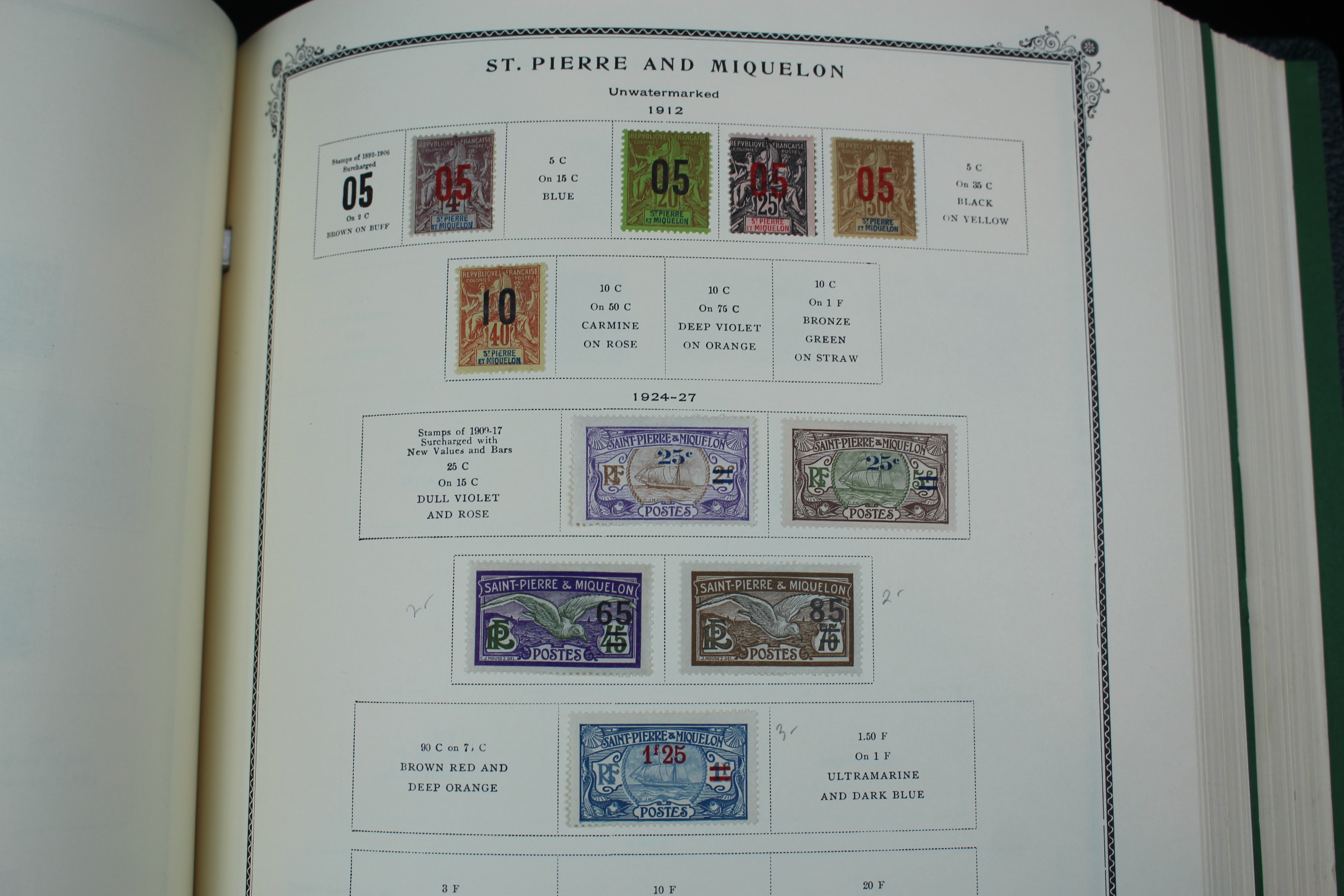 Scott Specialty Stamp Album Containing French Colony Stamps