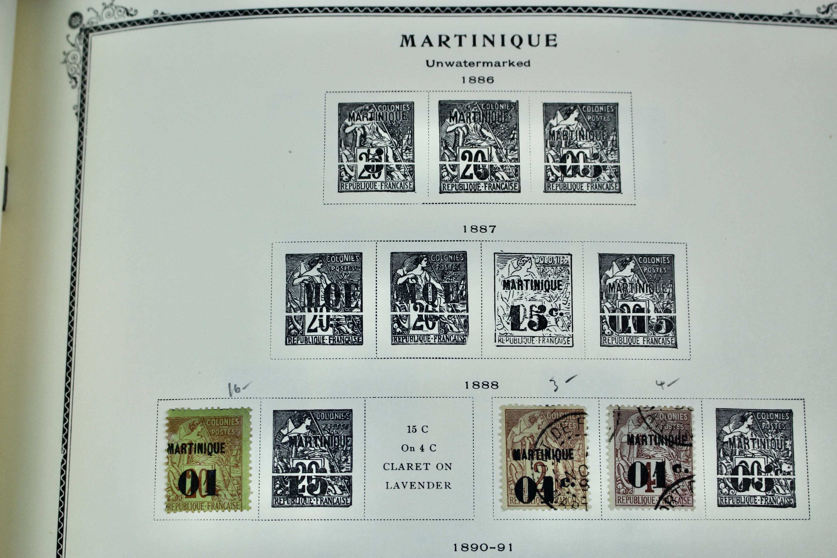 Scott Specialty Stamp Album Containing French Colony Stamps