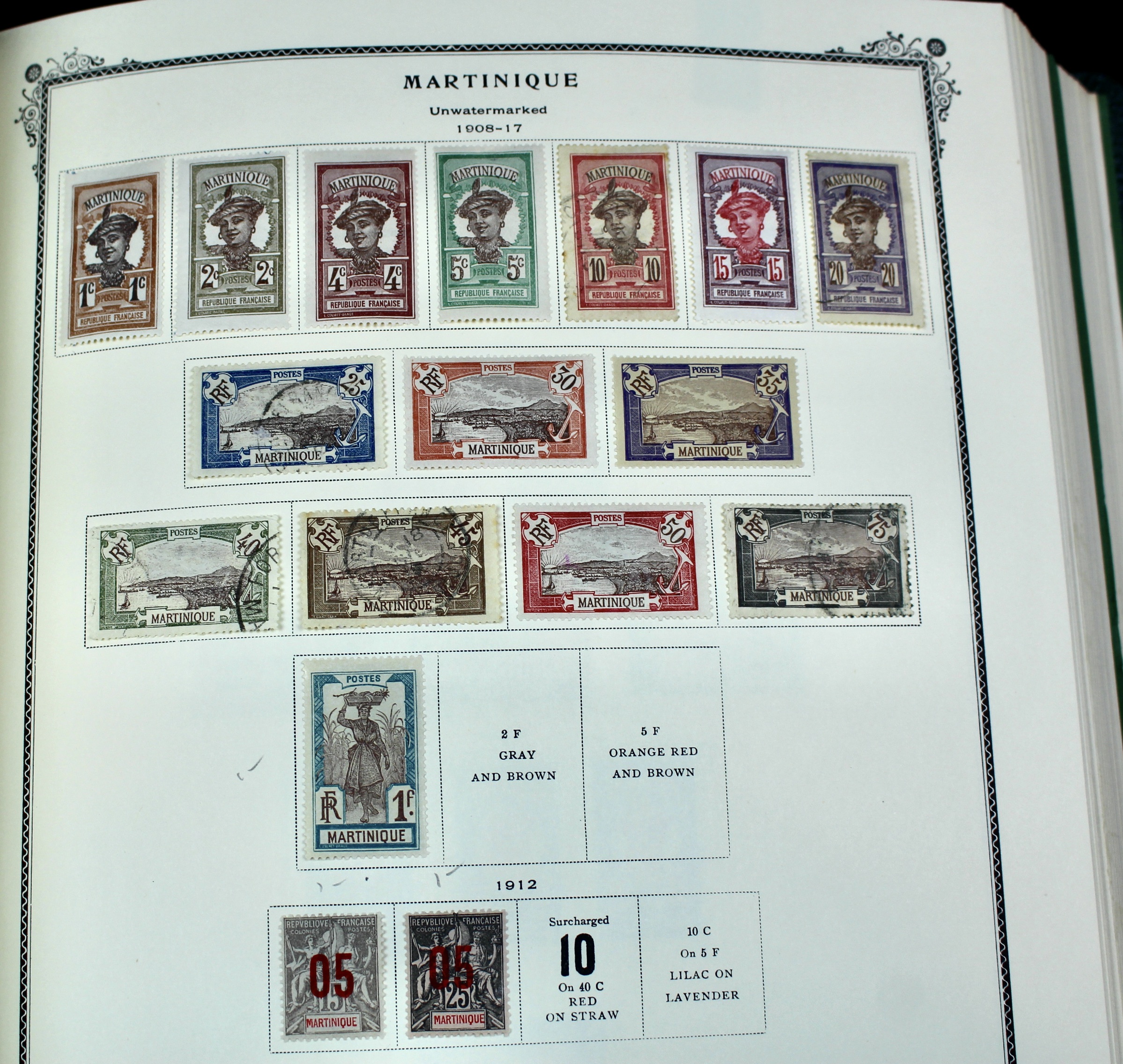 Scott Specialty Stamp Album Containing French Colony Stamps