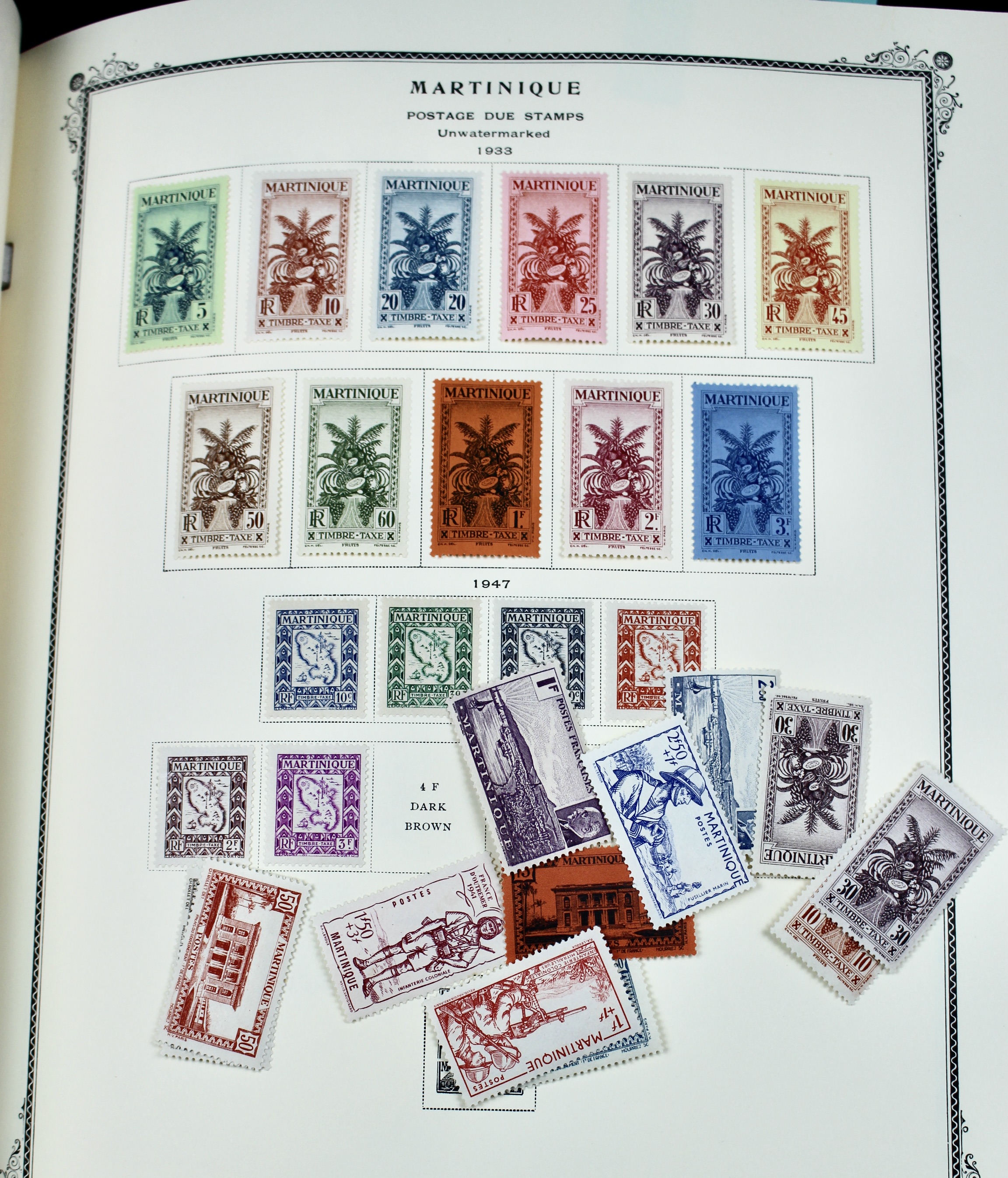 Scott Specialty Stamp Album Containing French Colony Stamps