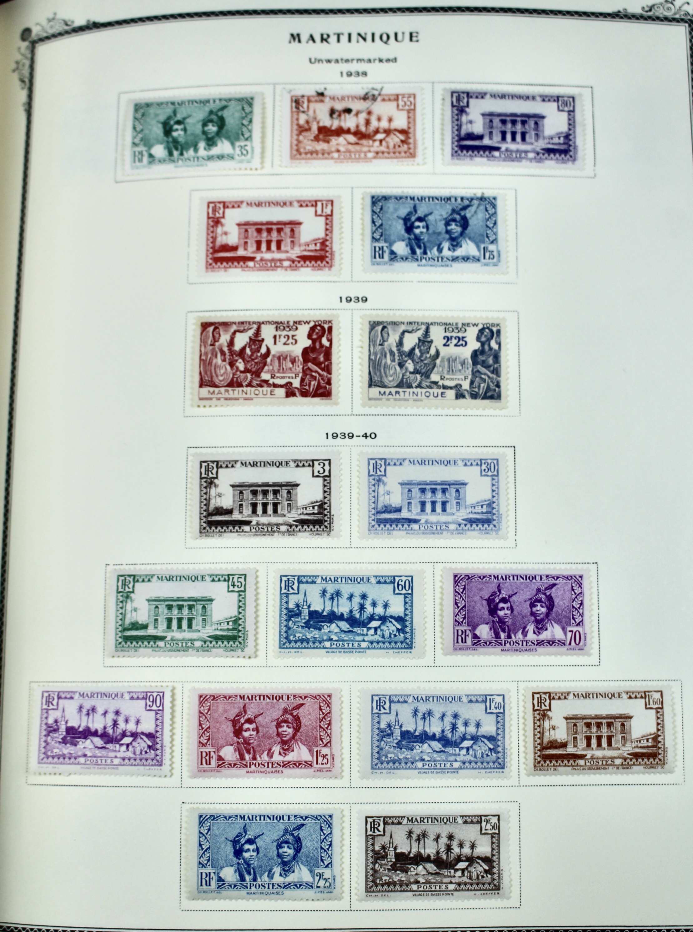 Scott Specialty Stamp Album Containing French Colony Stamps