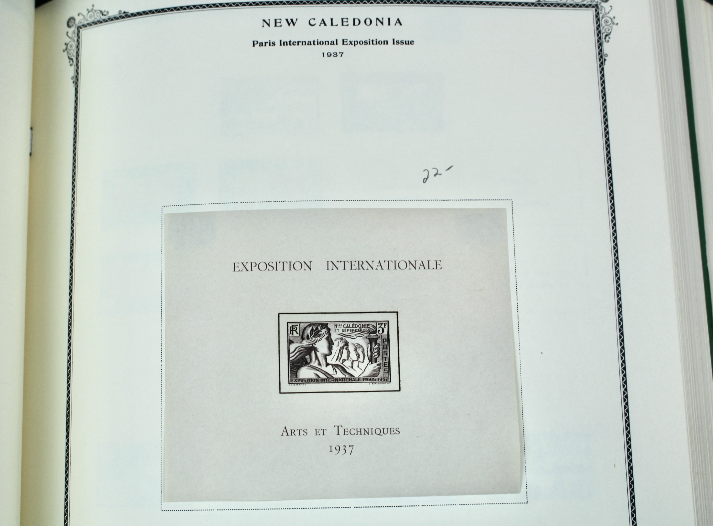 Scott Specialty Stamp Album Containing French Colony Stamps