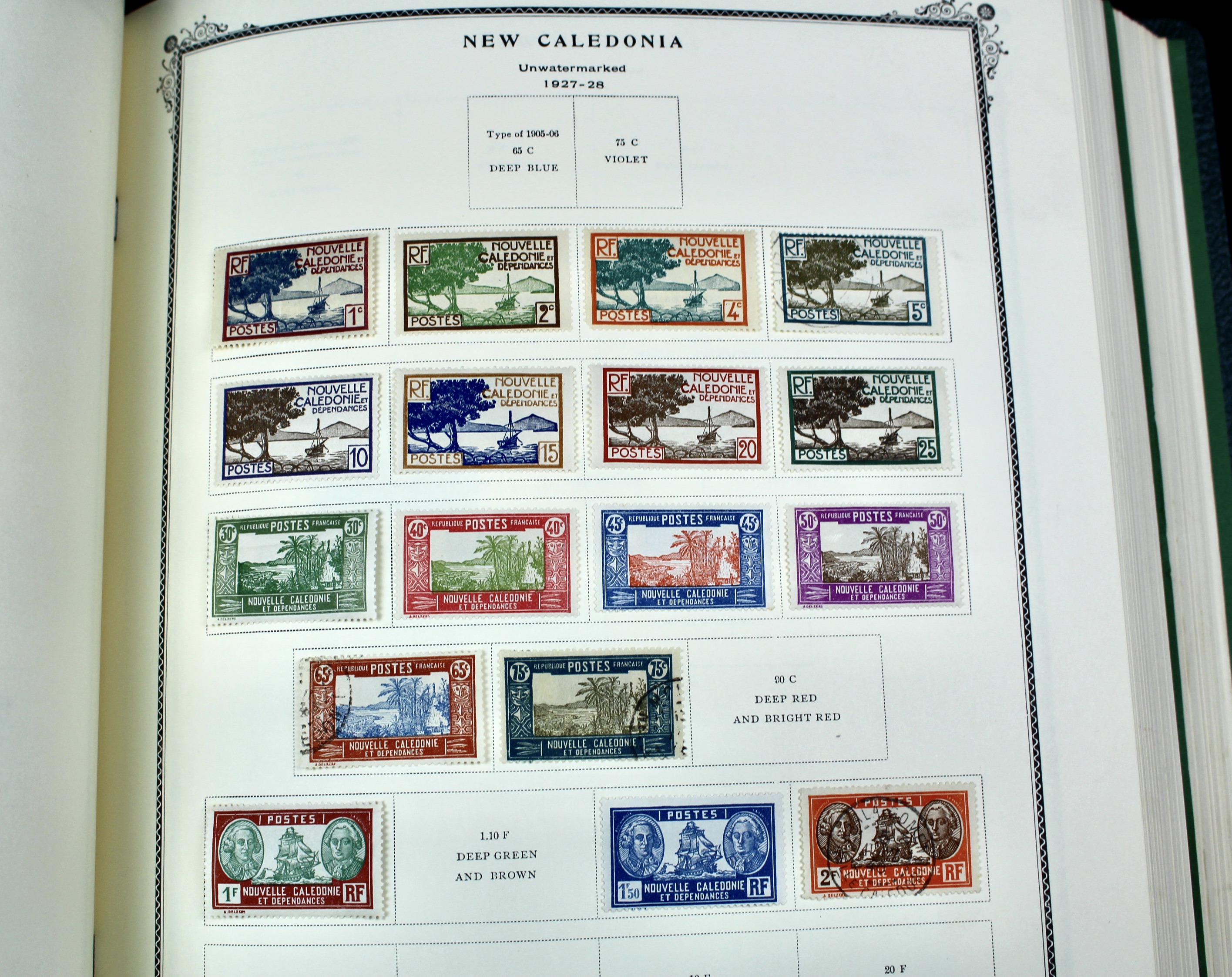 Scott Specialty Stamp Album Containing French Colony Stamps