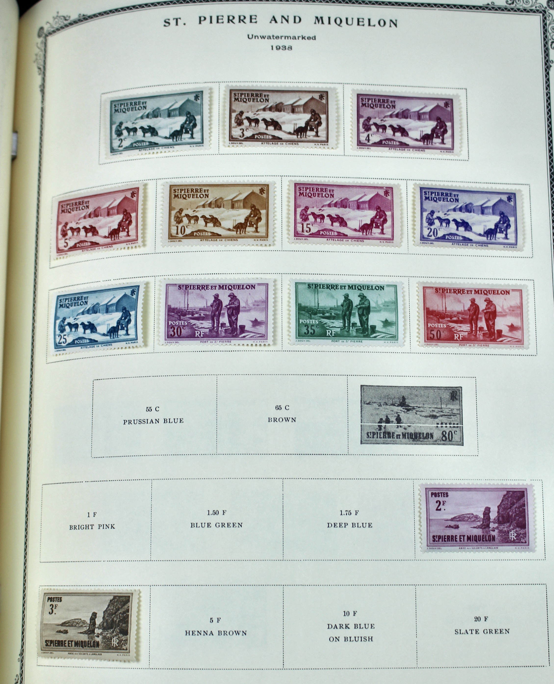 Scott Specialty Stamp Album Containing French Colony Stamps