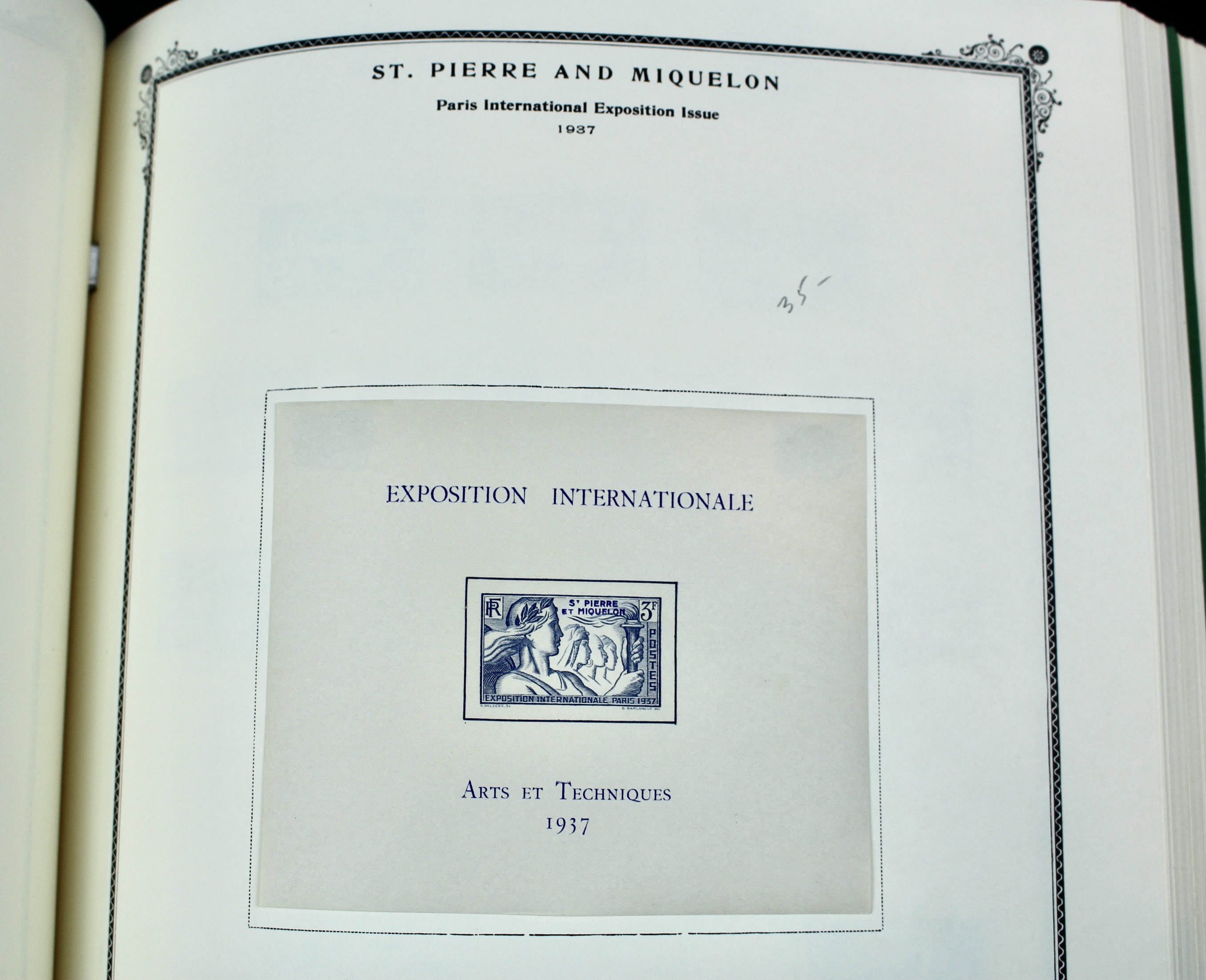 Scott Specialty Stamp Album Containing French Colony Stamps