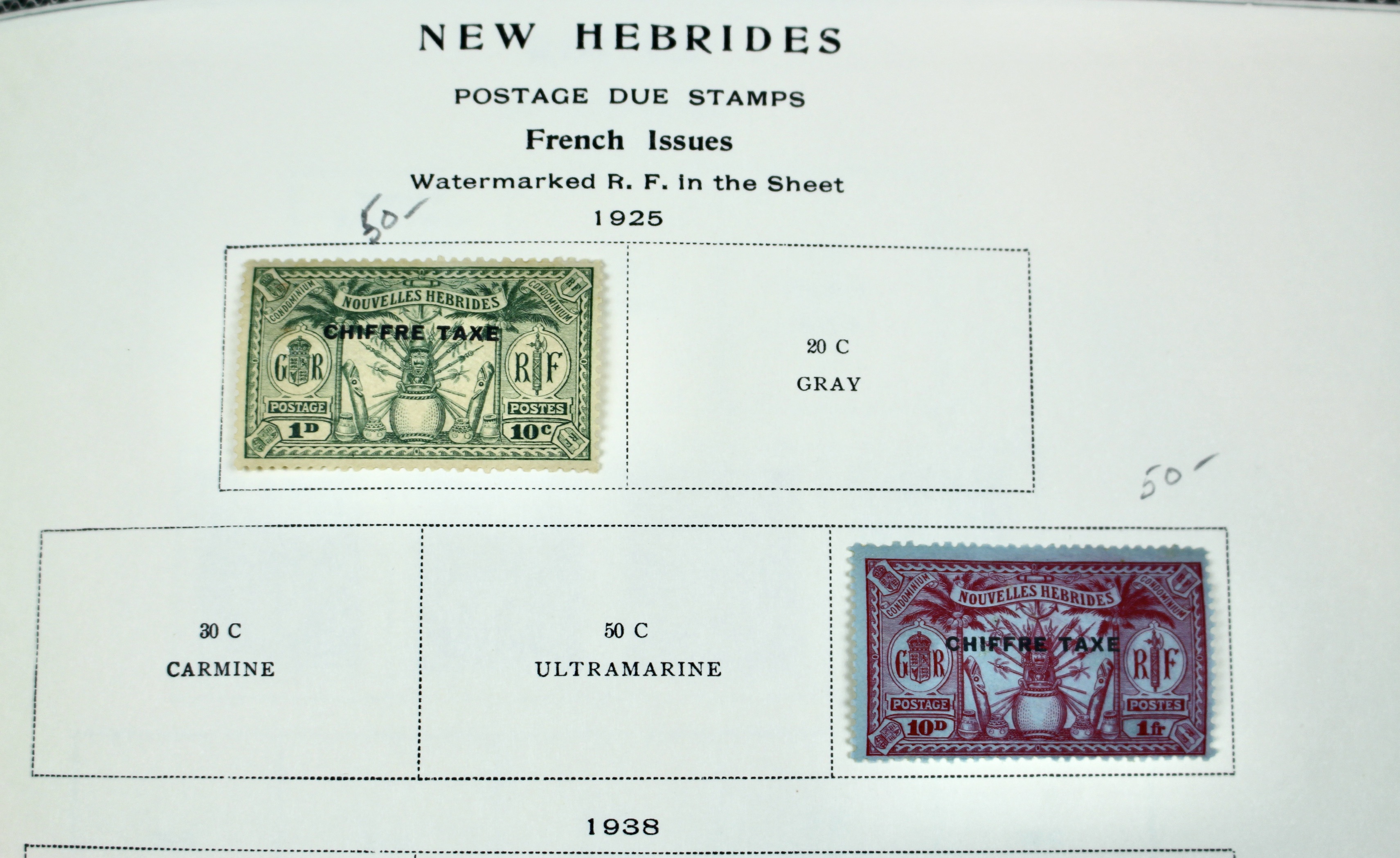 Scott Specialty Stamp Album Containing French Colony Stamps