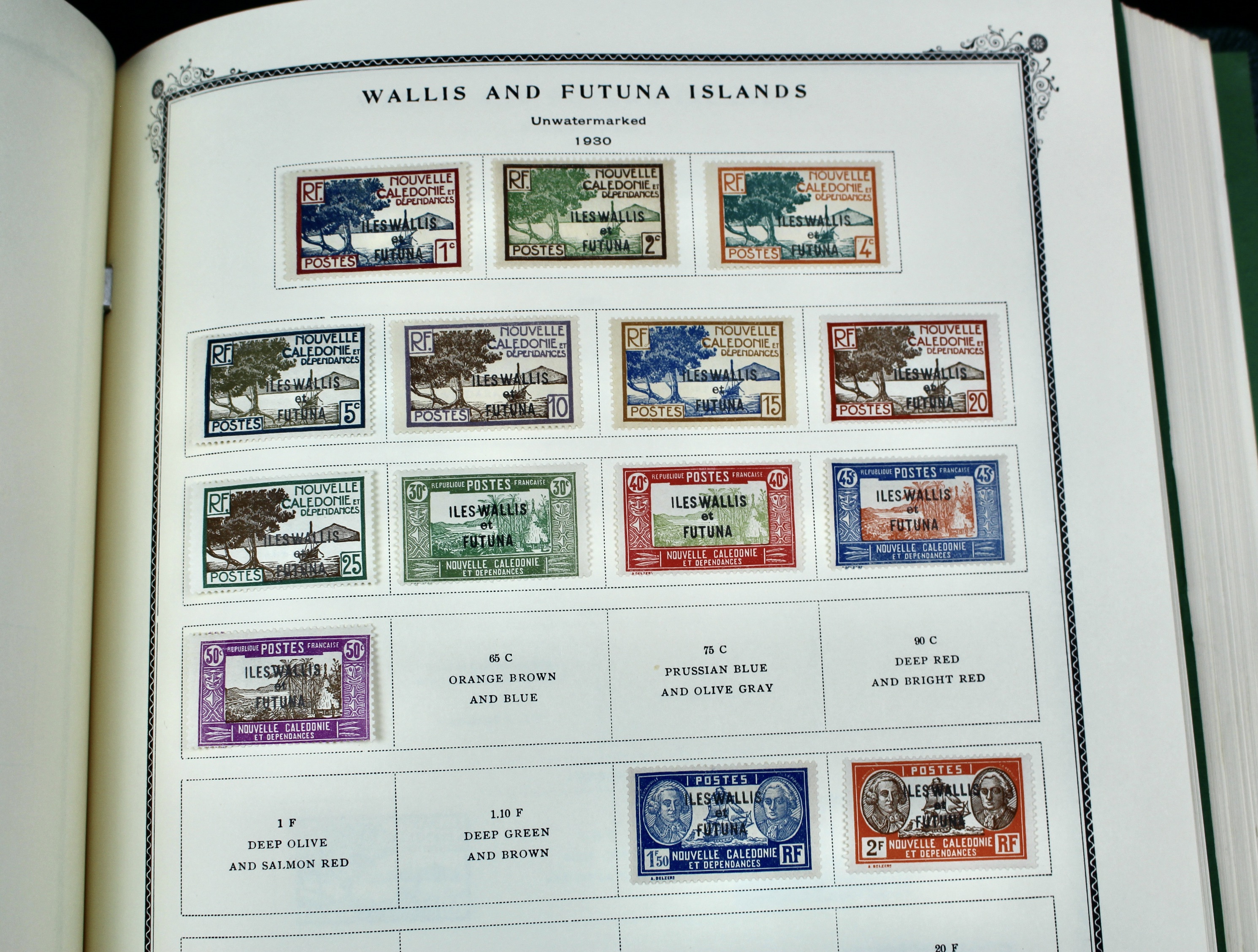 Scott Specialty Stamp Album Containing French Colony Stamps