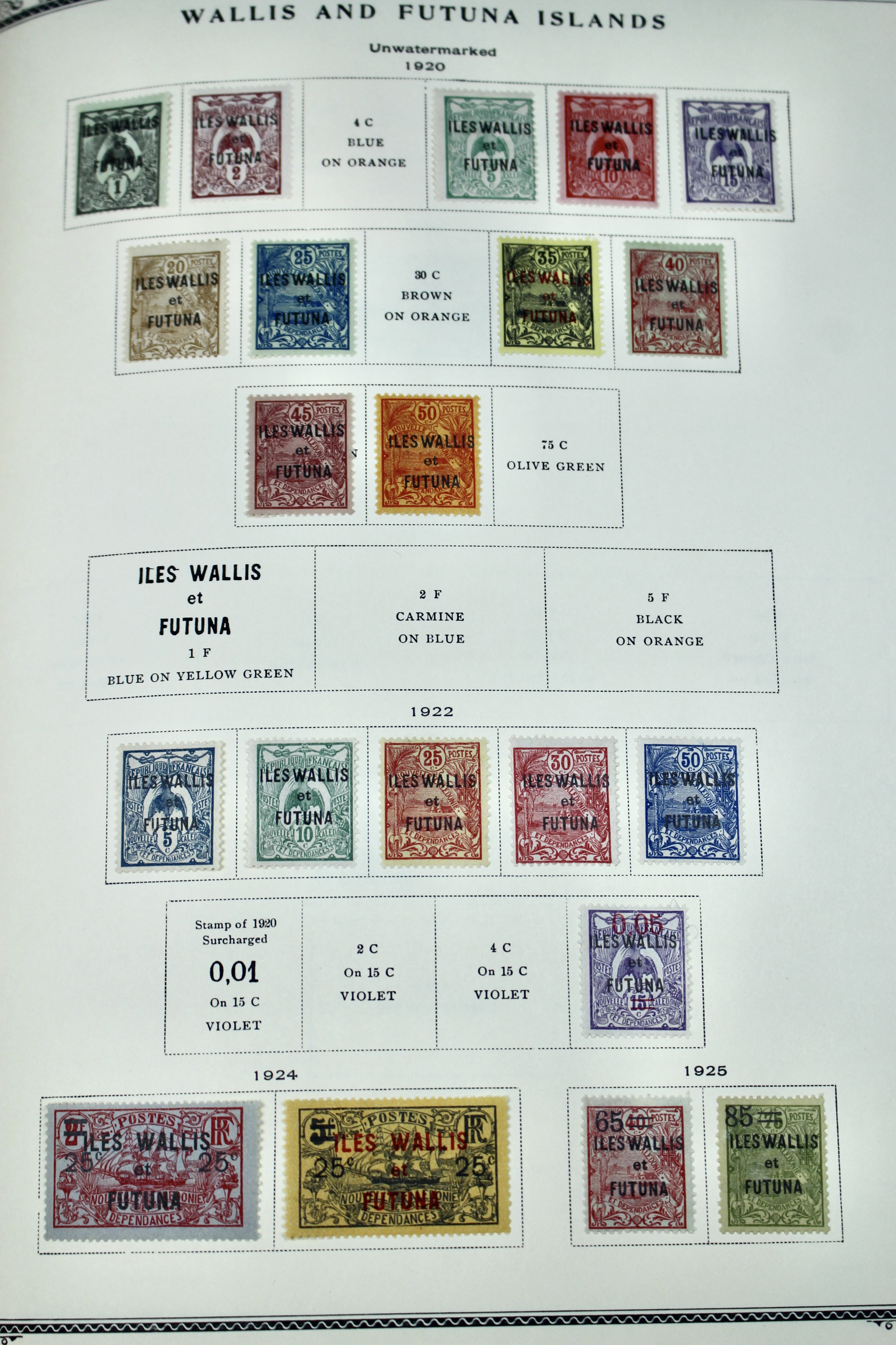 Scott Specialty Stamp Album Containing French Colony Stamps