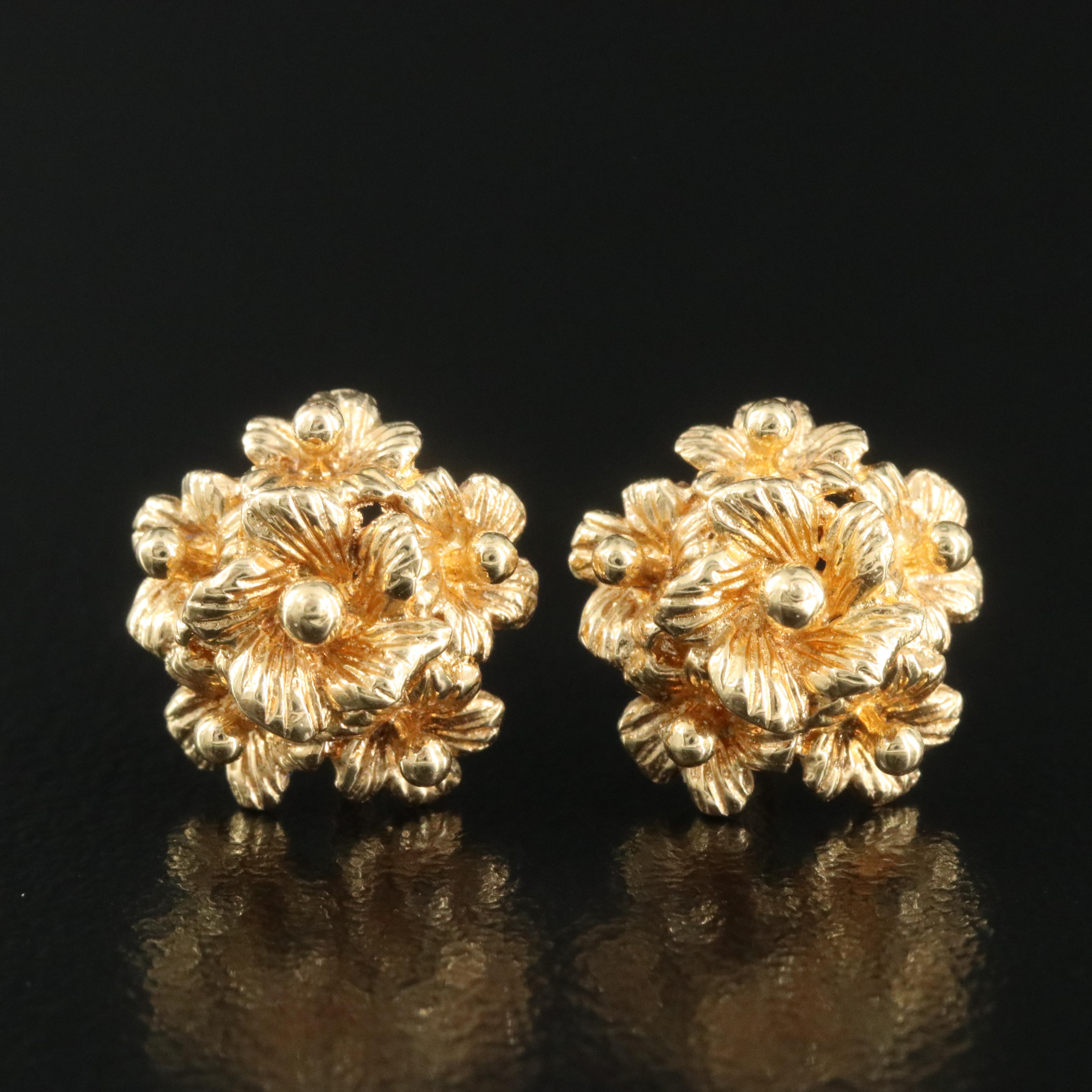 Carl Bucherer 18K Floral Bouquet Earrings