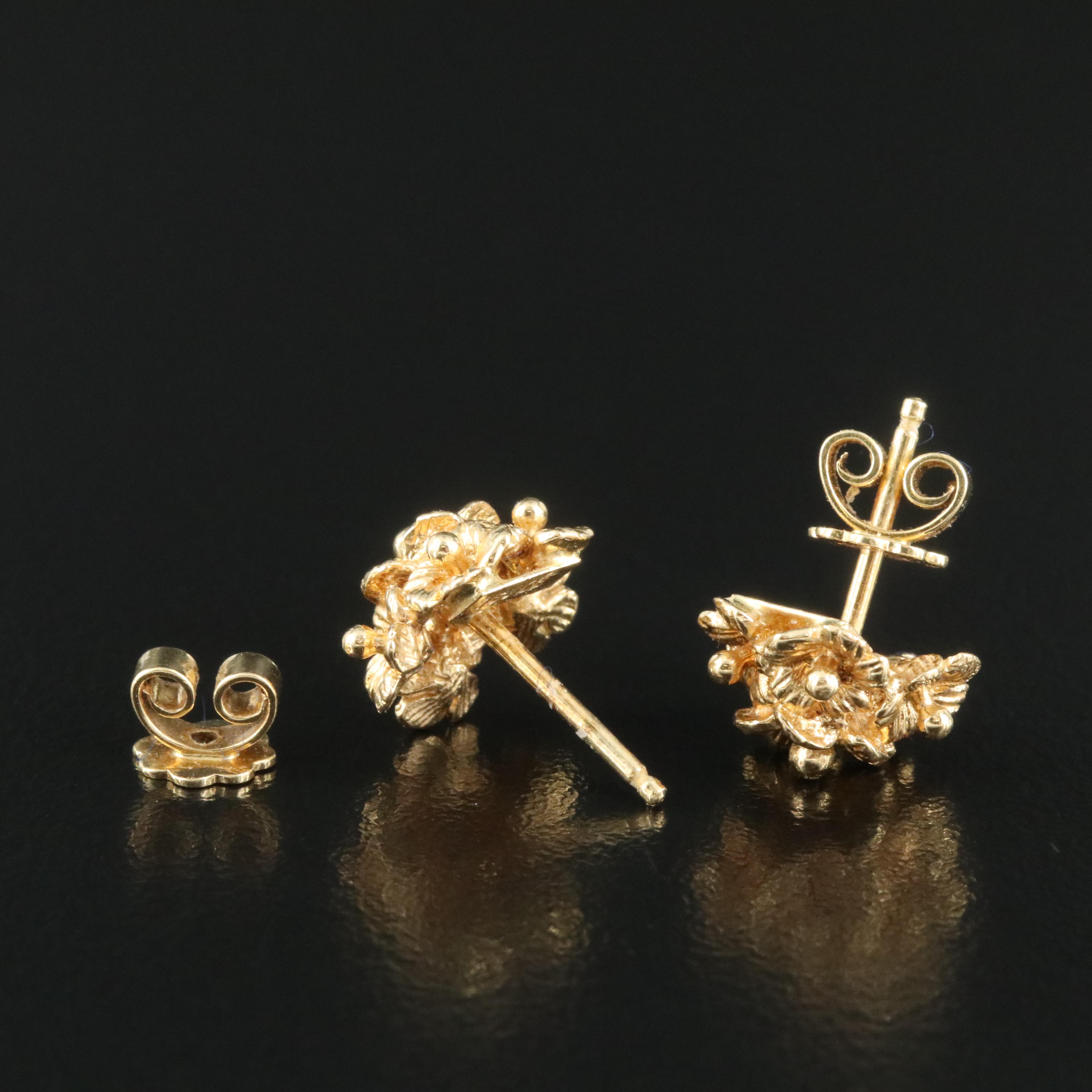 Carl Bucherer 18K Floral Bouquet Earrings