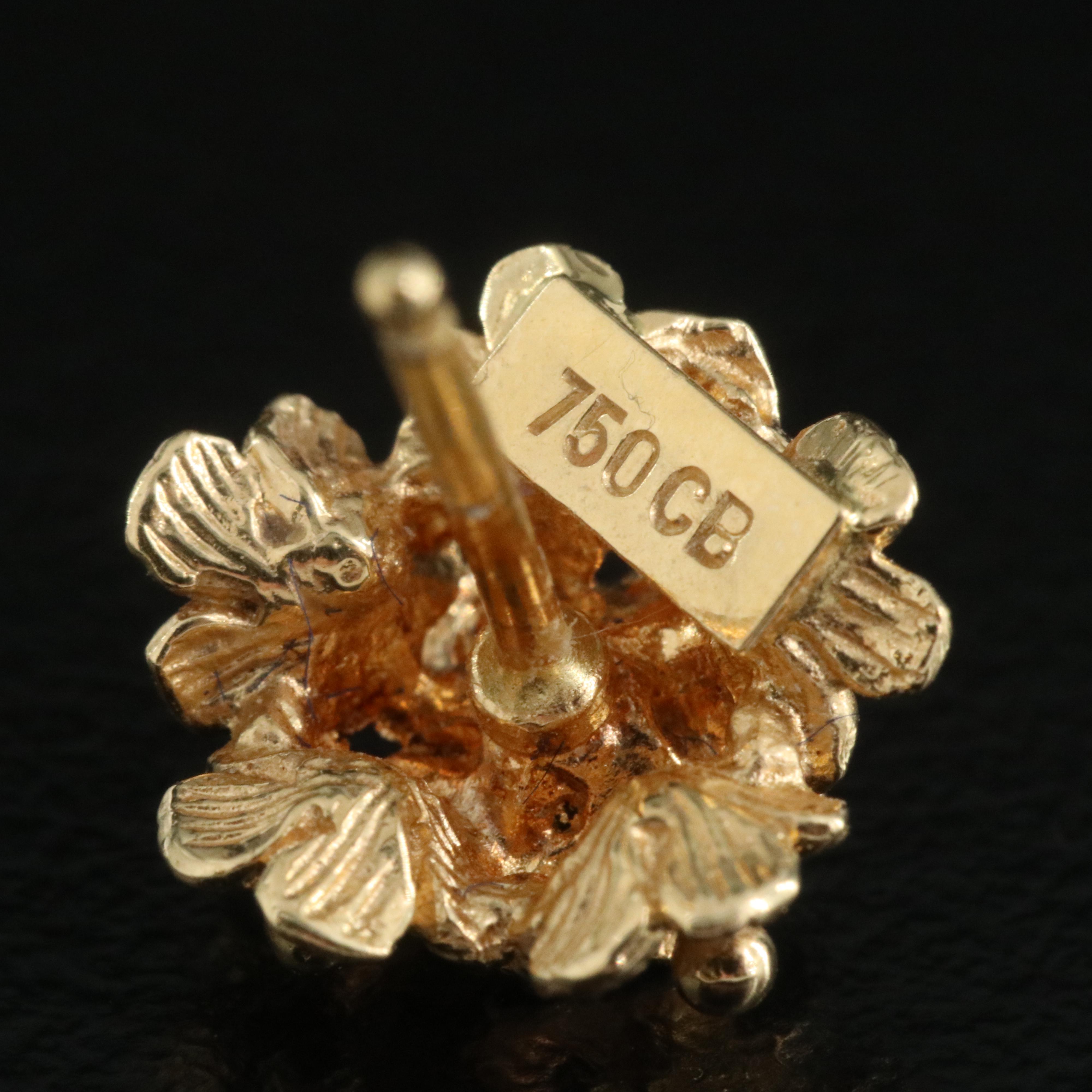 Carl Bucherer 18K Floral Bouquet Earrings