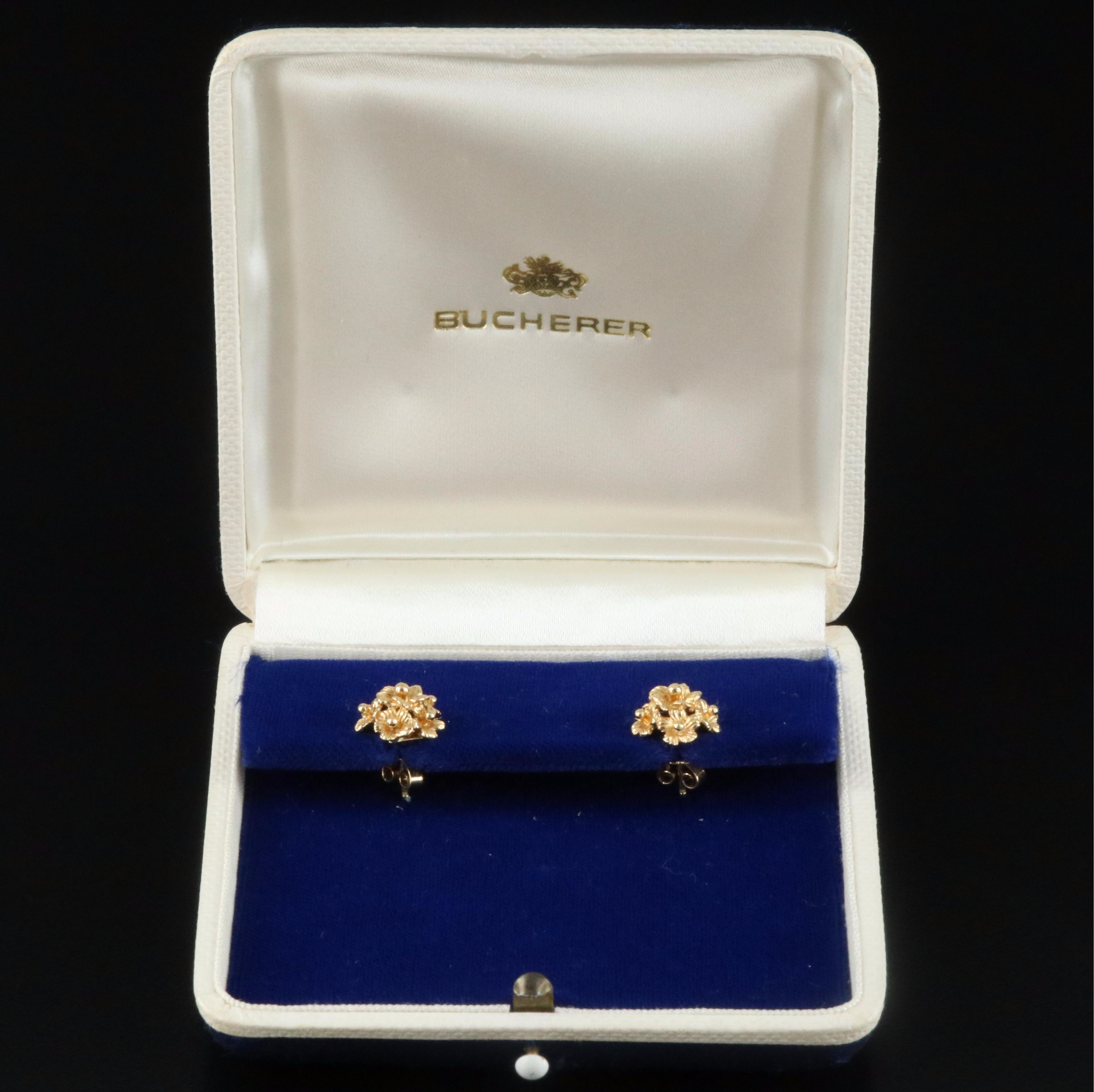 Carl Bucherer 18K Floral Bouquet Earrings