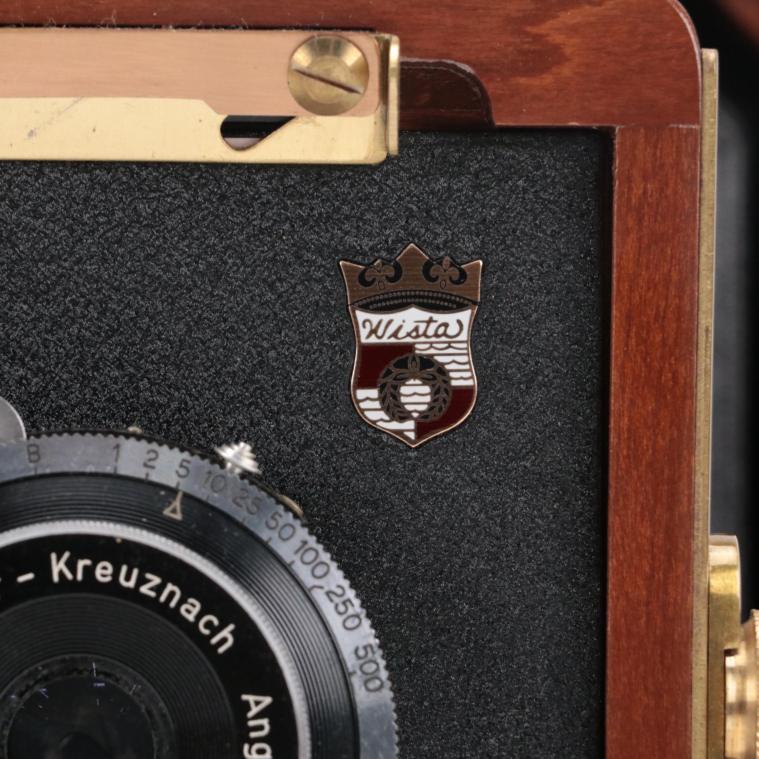 Wista Folding Plate Bellows Camera with Canvas Camera Bag and More