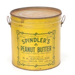 Spindler's Peanut Butter Metal Advertising Tin, Mid-20th Century