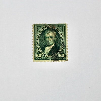 U.S. Scott #278 Used $5 Marshall Postage Stamp, Thin