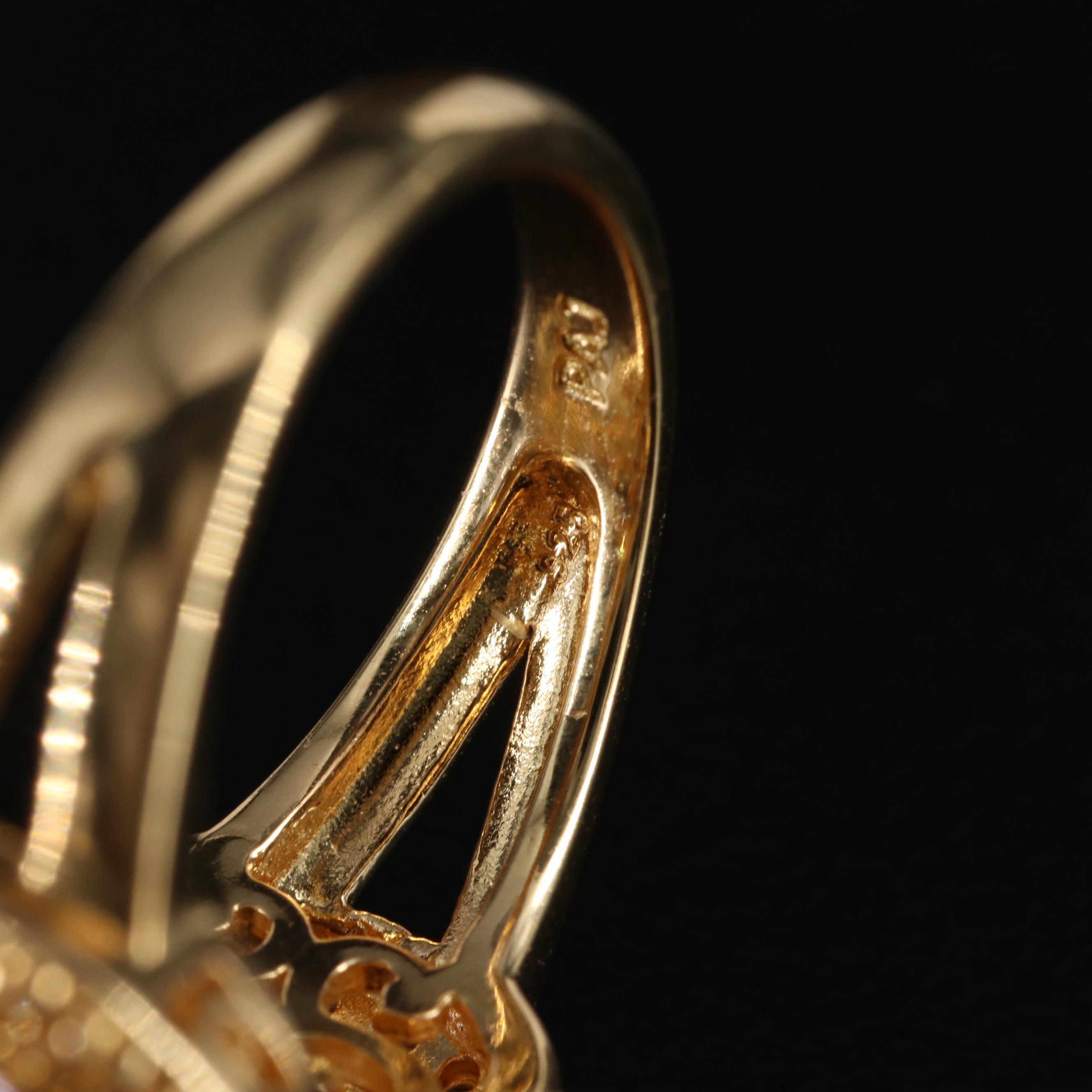 Sterling Amethyst and Topaz Ring