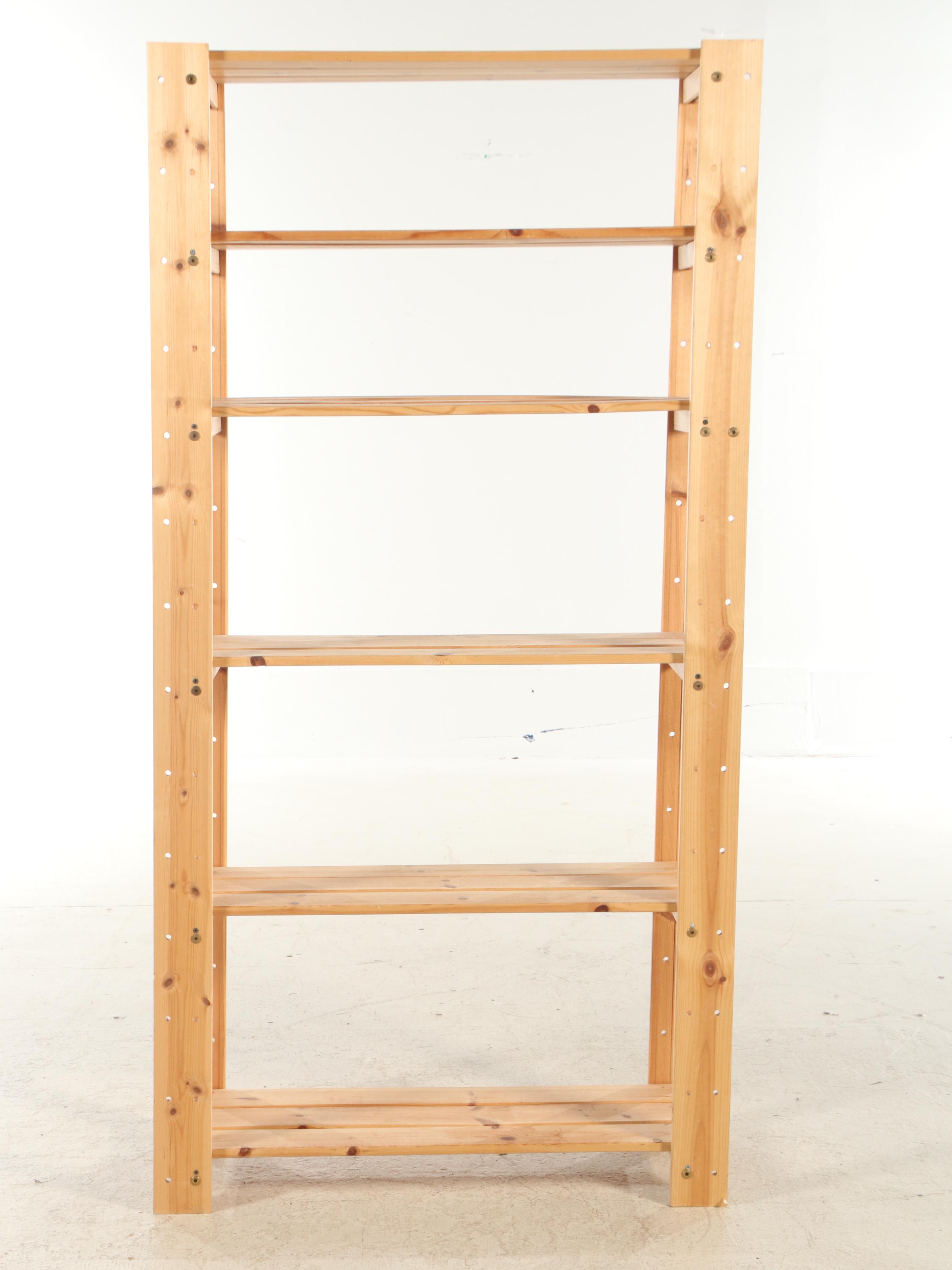 Pine Corner Shelving Units