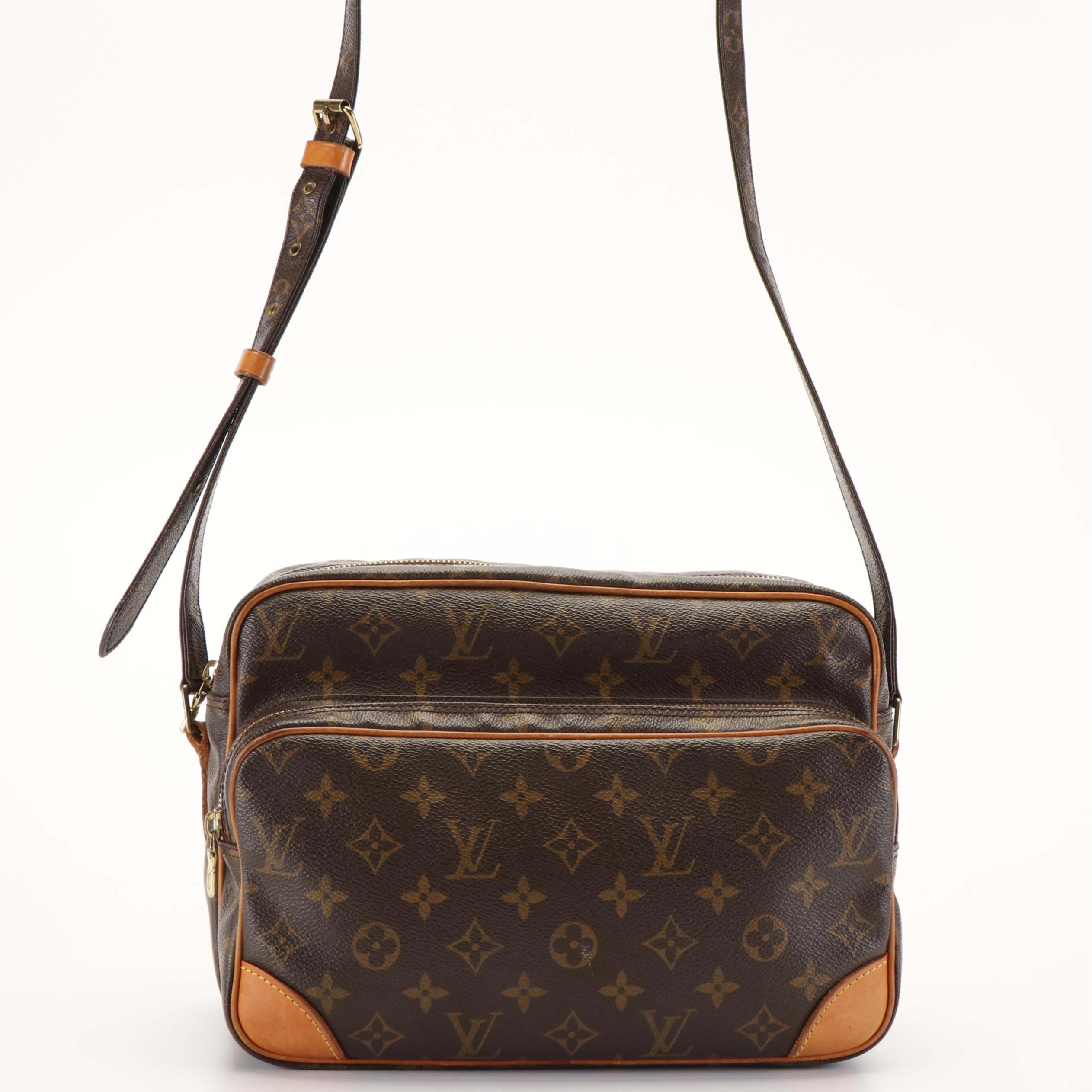 Louis Vuitton Nile Crossbody Messenger Bag in Monogram Coated Canvas