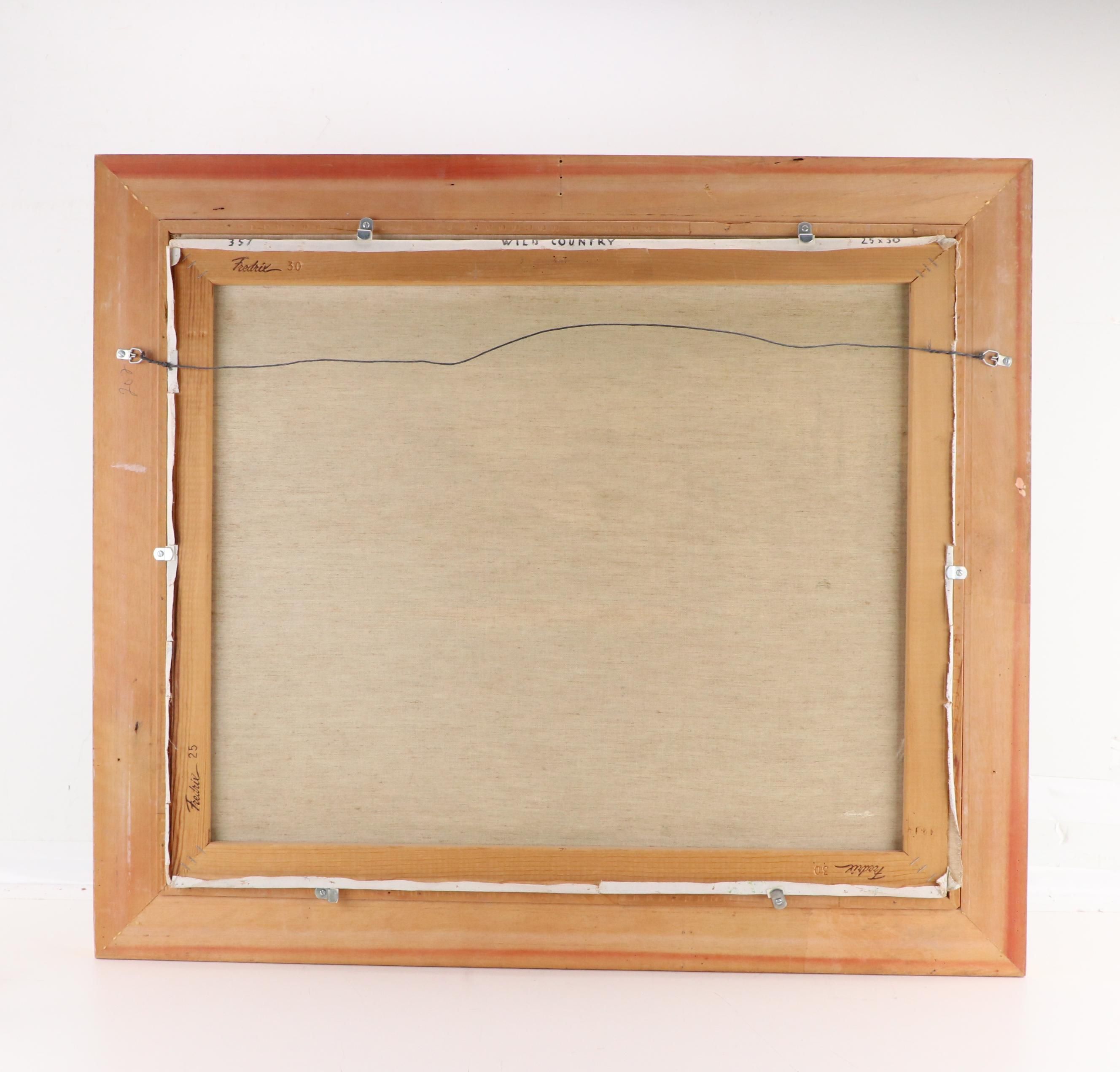 Carl Ivar Gilbert Oil Painting "Wild Country," Mid-20th Century