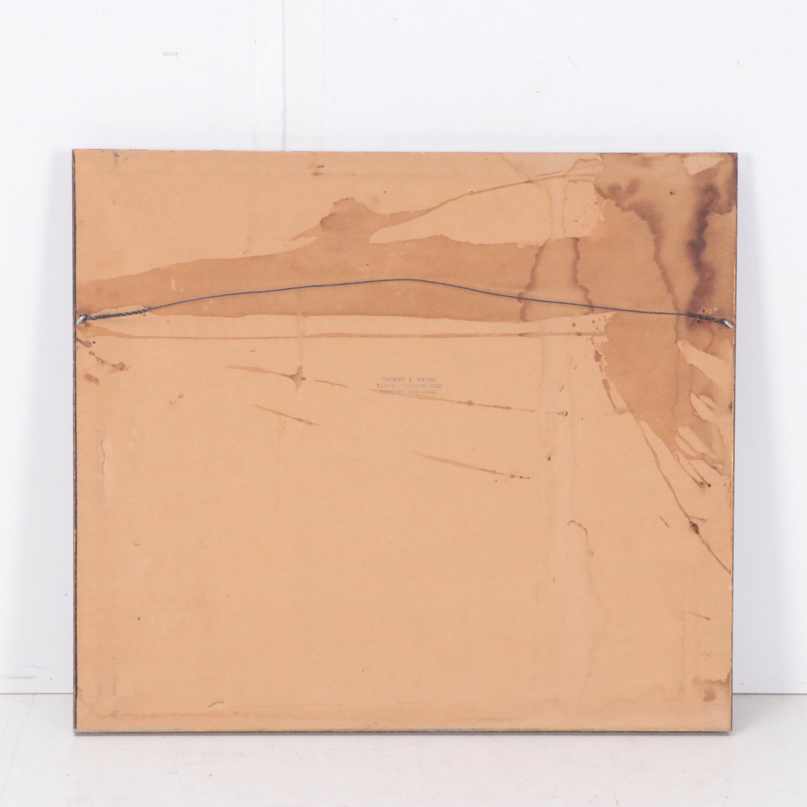 Thomas Hauck Charcoal Drawing of Three Apostles After Da Vinci's "Last Supper"