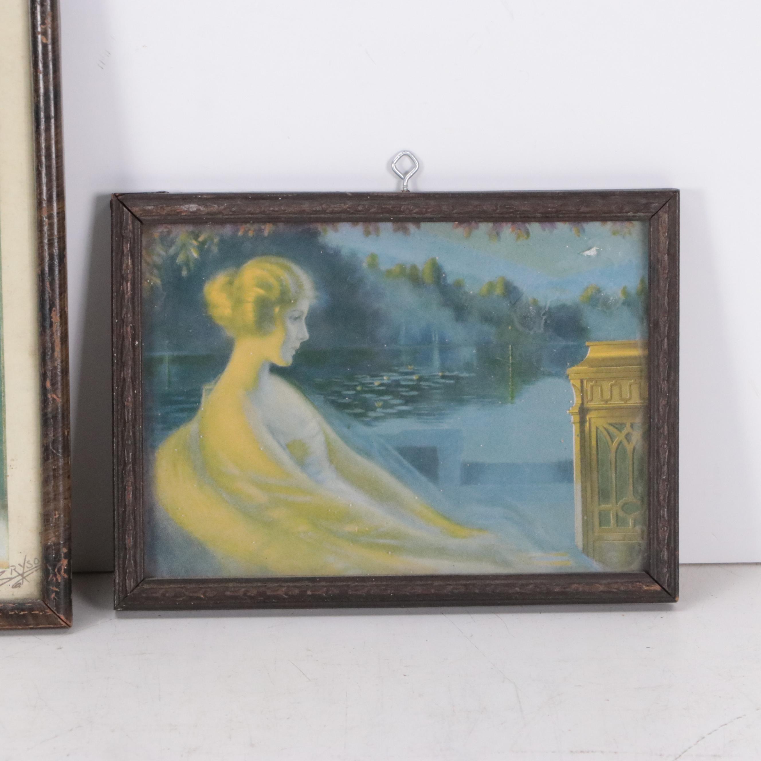 Hand-Colored Engraving "Godey's Fashion for November 1866" and More