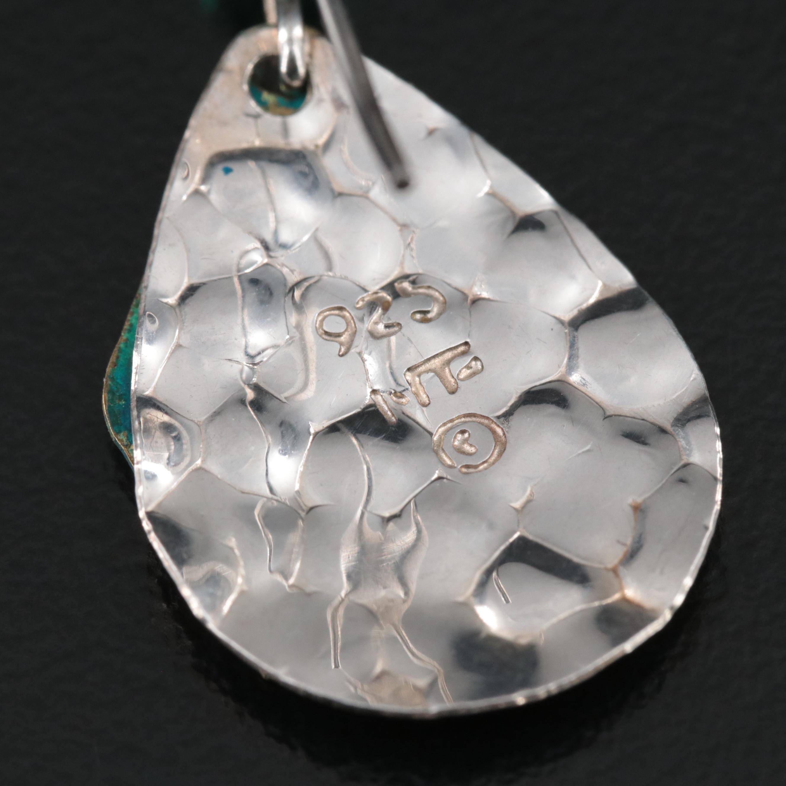 Sterling Earrings Including Charms with Enamel and Marcasite