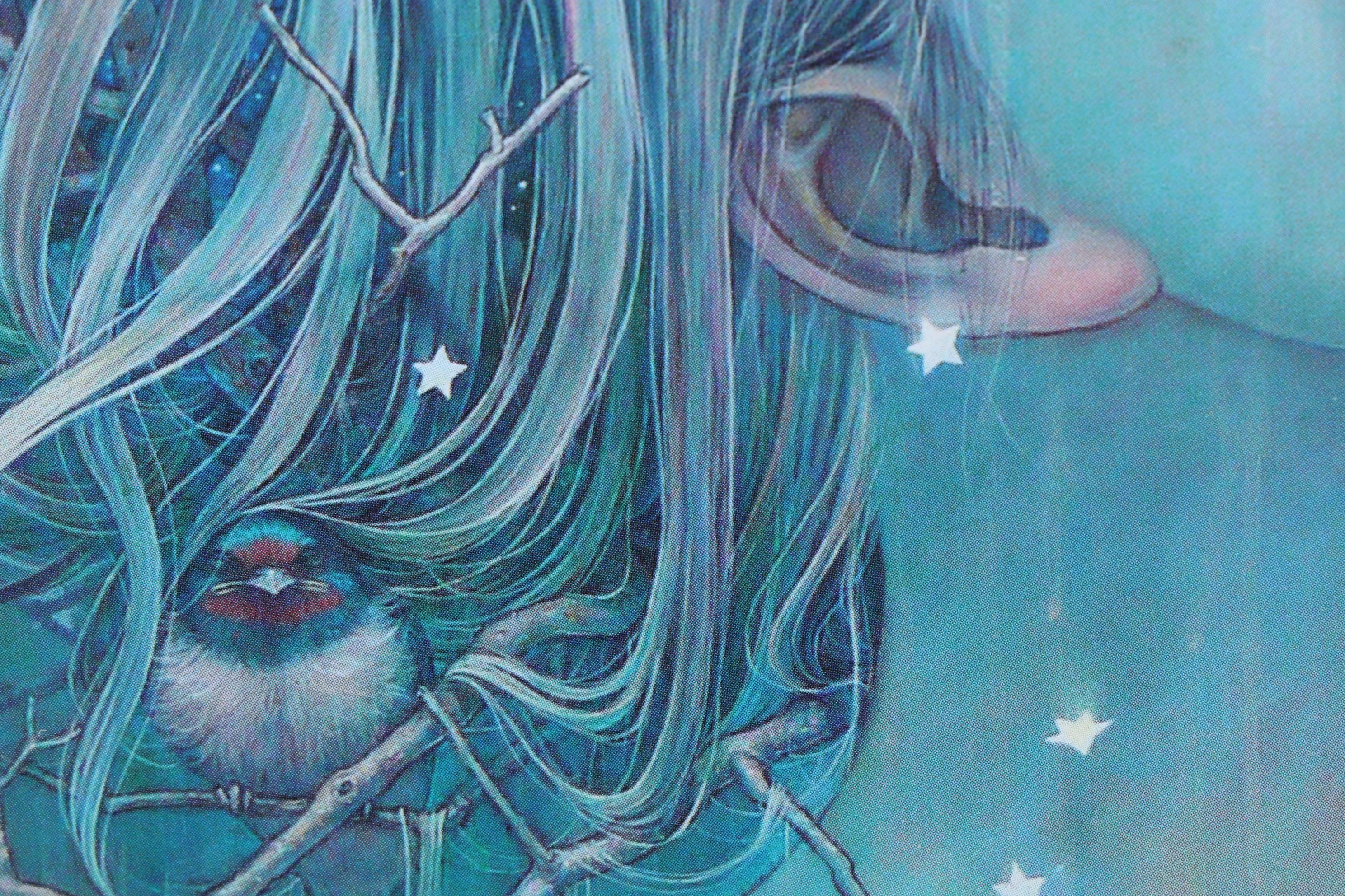 Miho Hirano Offset Lithograph " Twinkle Stars" From "The Beauties of Nature"