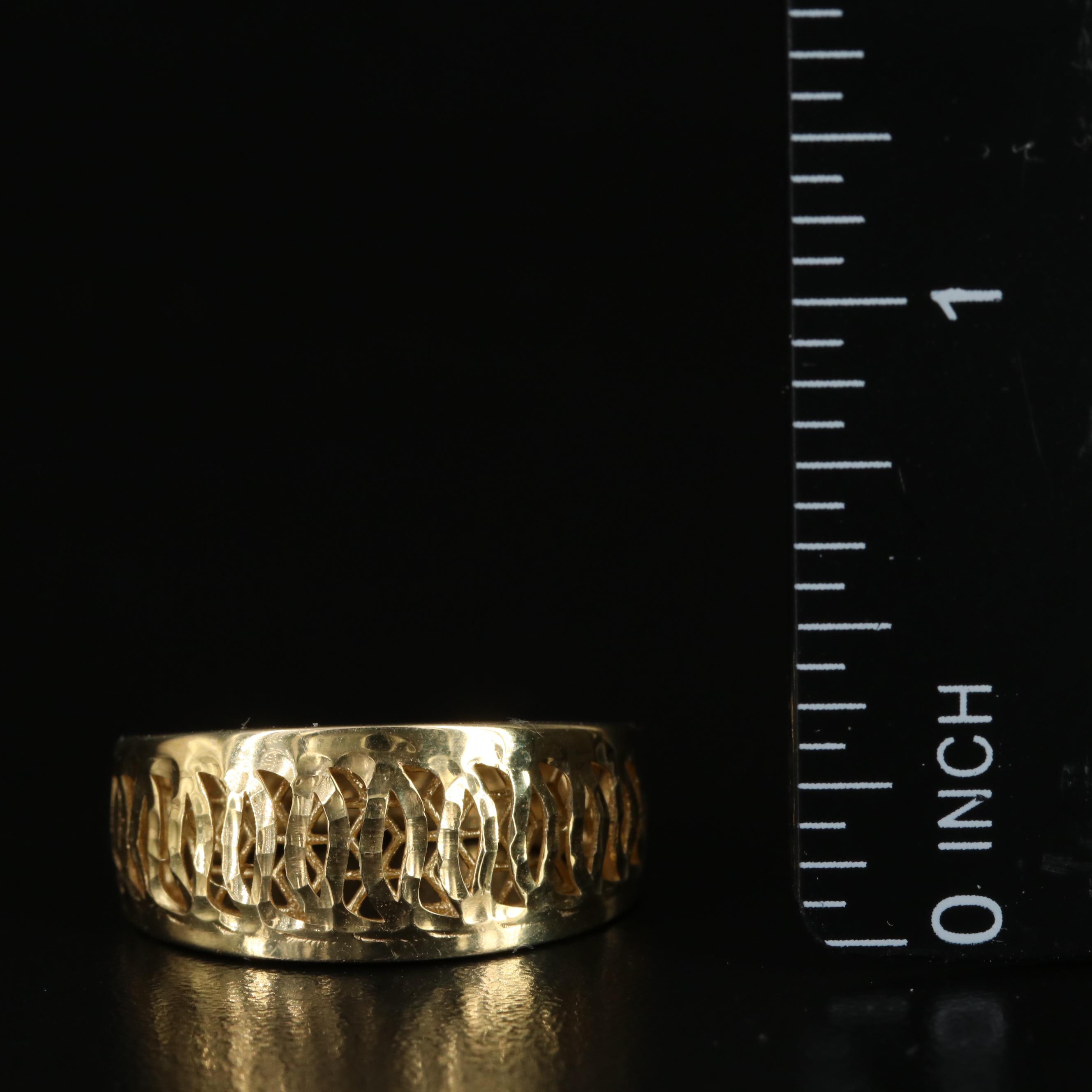 14K Lattice Ring