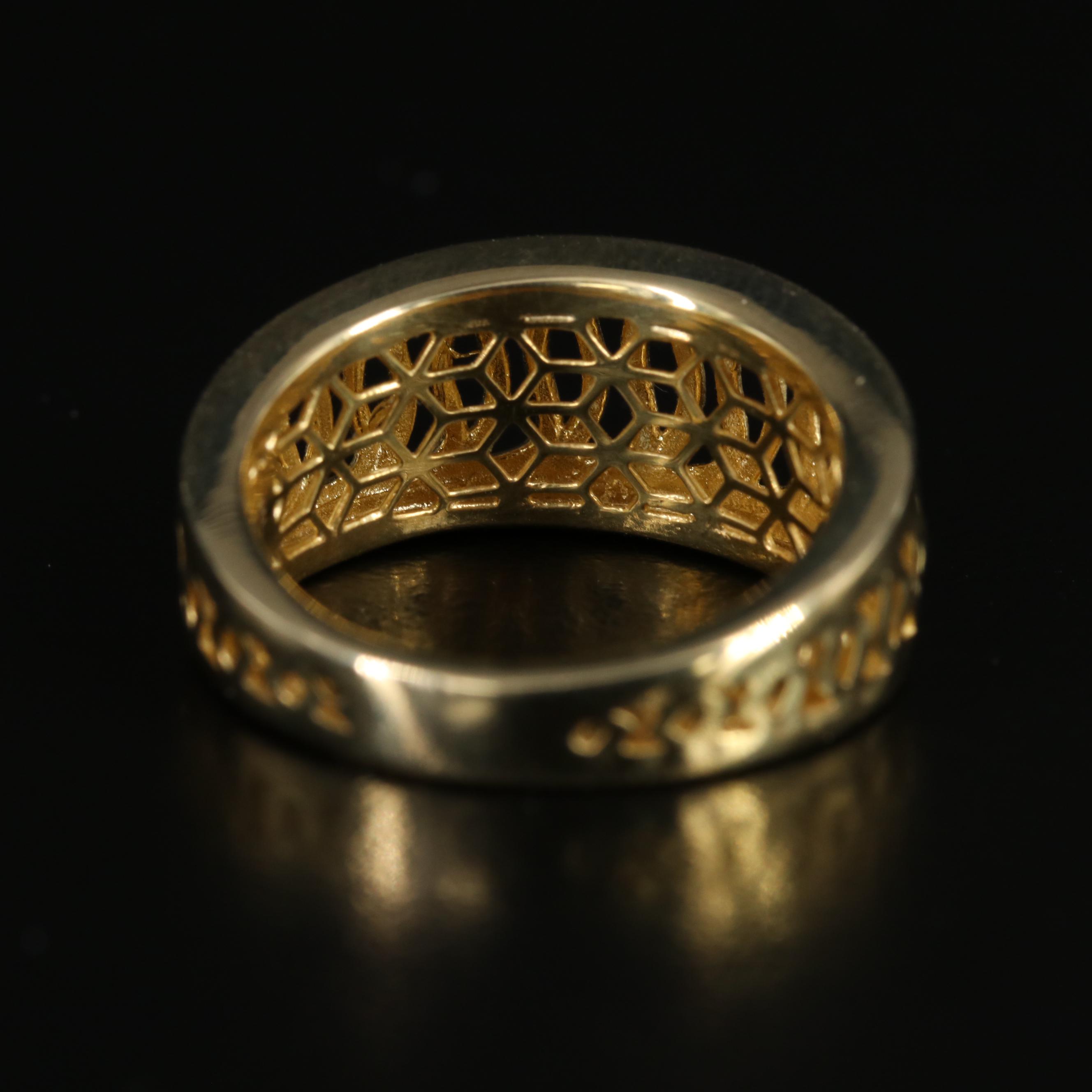 14K Lattice Ring