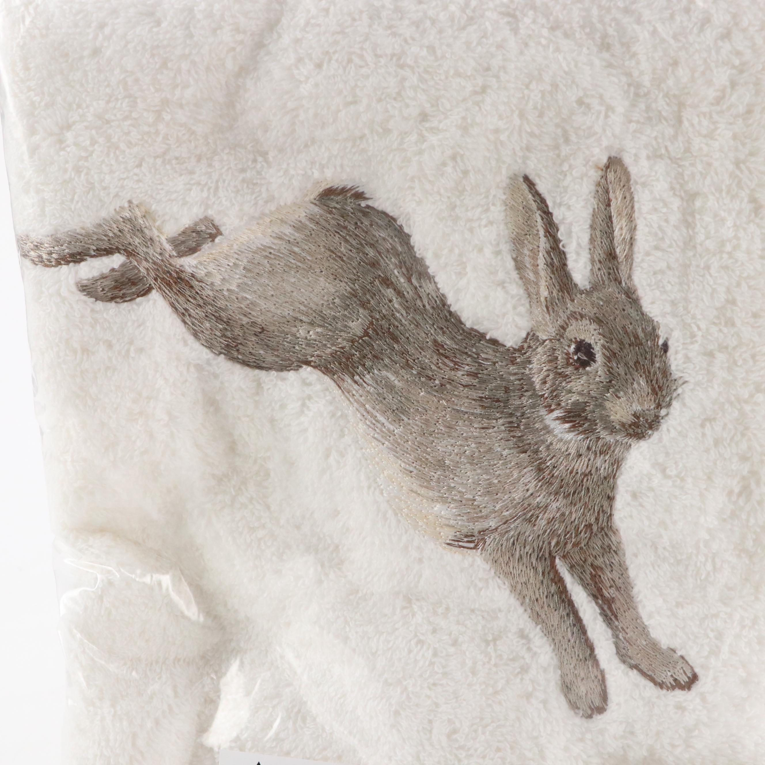 Dept. 56 Bisque Porcelain Rabbit with Other Easter Bunny Theme Décor