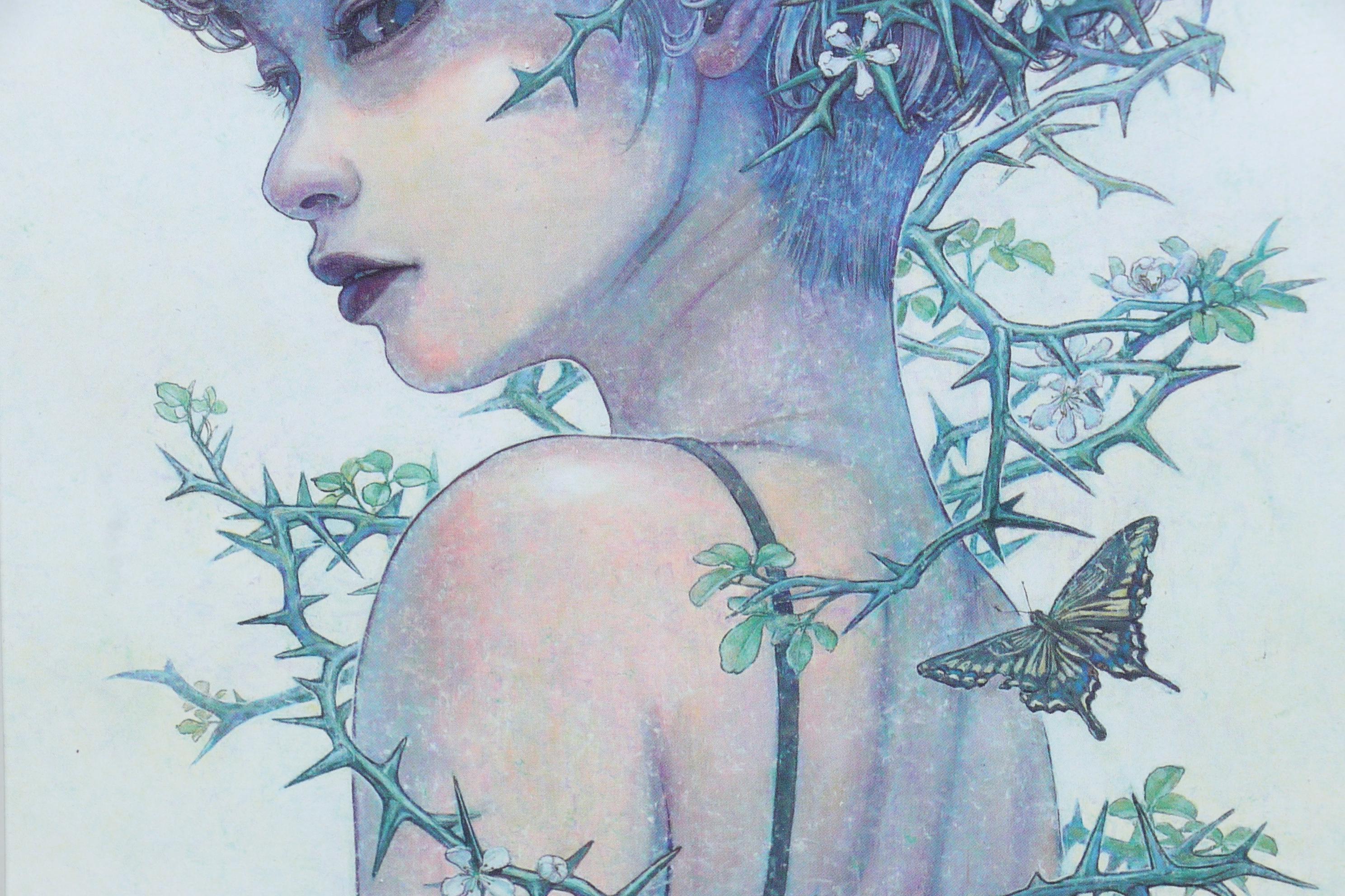 Miho Hirano Offset Lithograph "Self Possessed" From "The Beauties of Nature"