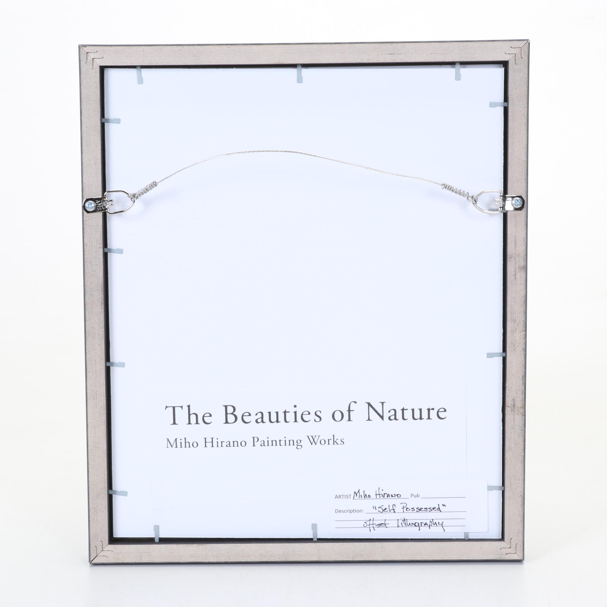 Miho Hirano Offset Lithograph "Self Possessed" From "The Beauties of Nature"