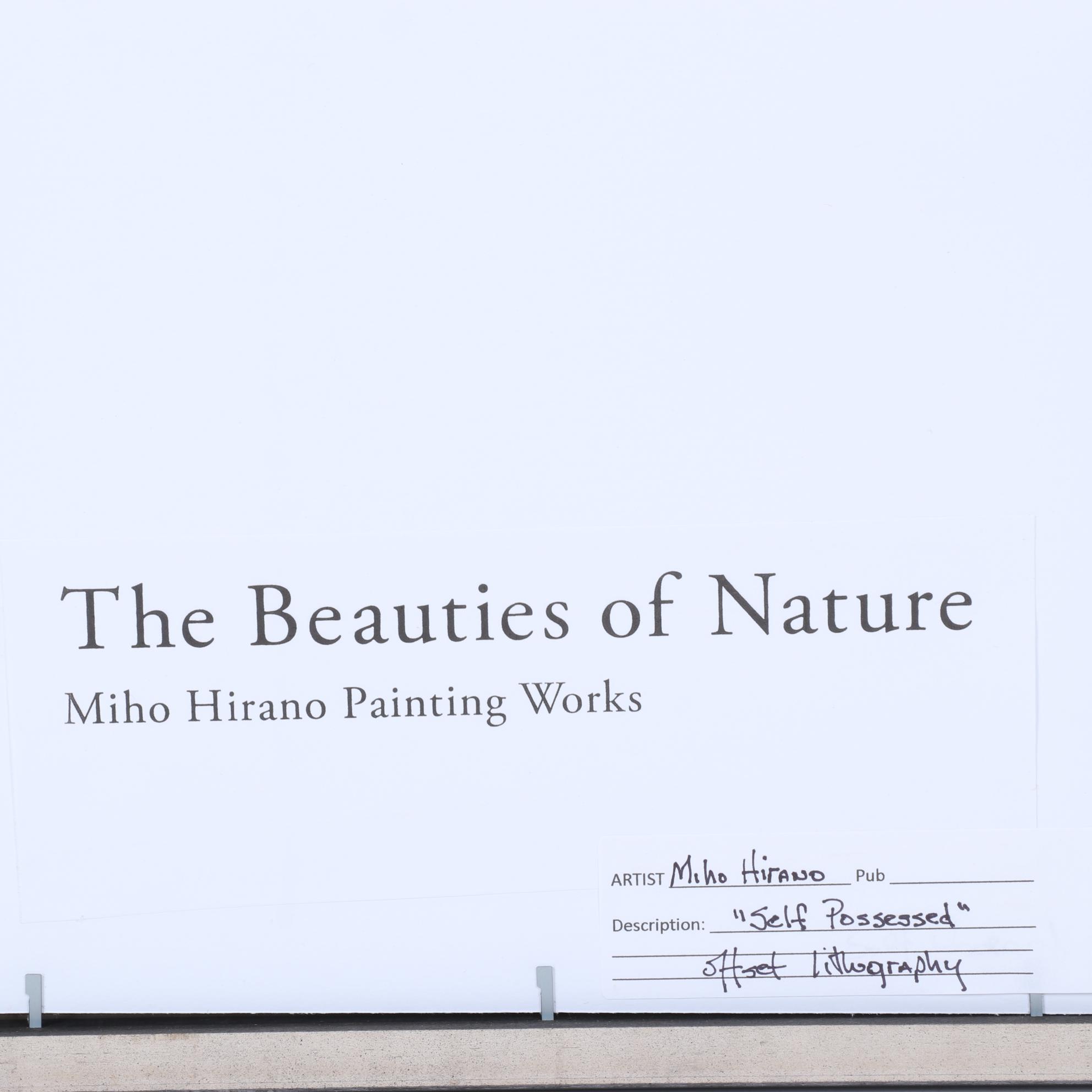 Miho Hirano Offset Lithograph "Self Possessed" From "The Beauties of Nature"